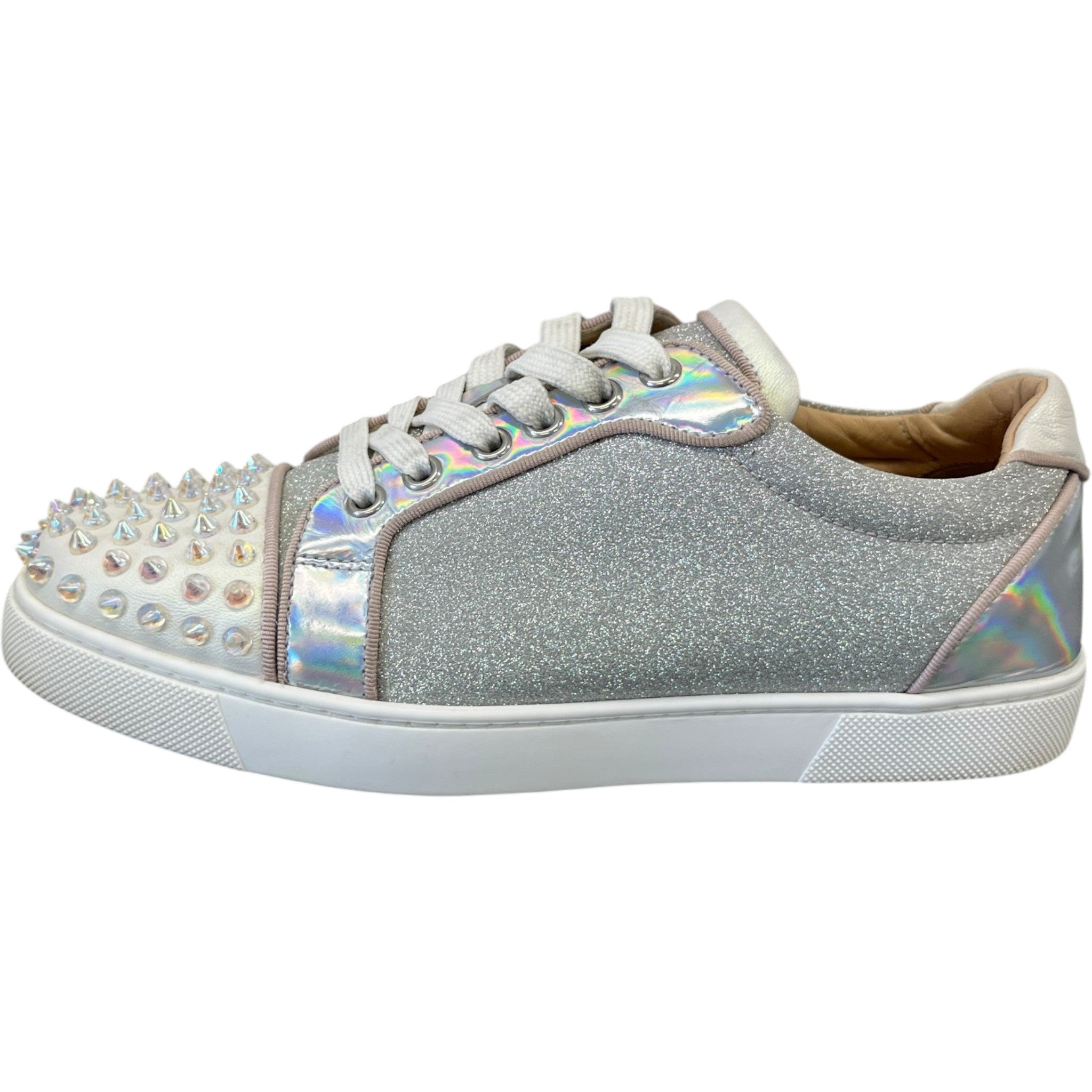 Women's Vieira 2 Glittered Low Trainers Silver Size EU 38 / UK 5