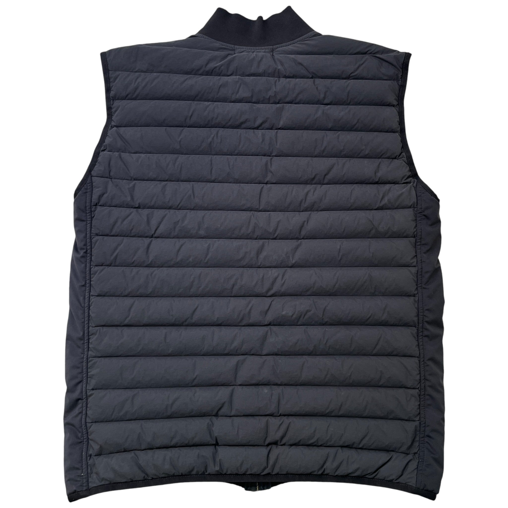 Men's Loom Woven Down Chambers Gilet Black Size L