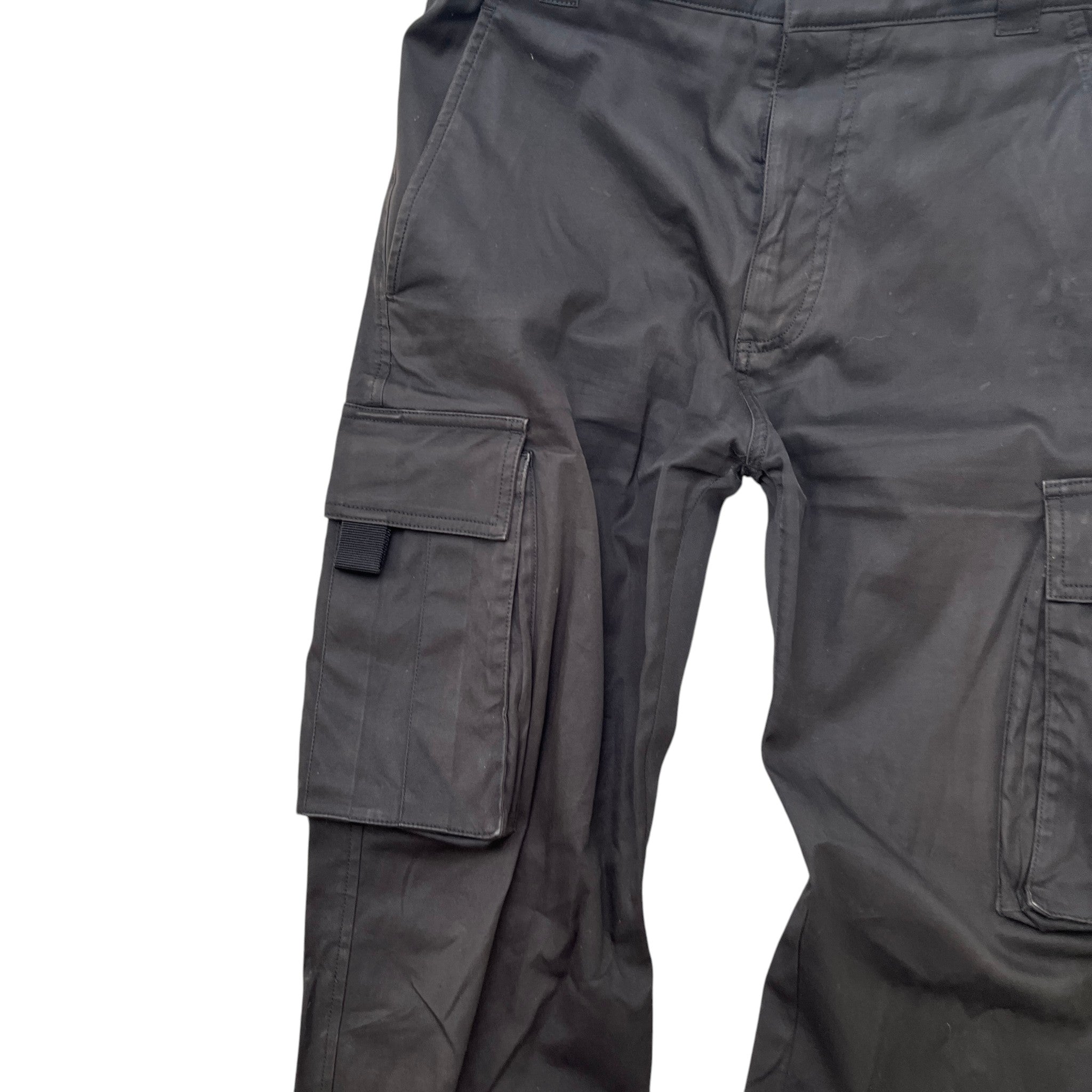 Men's Logo Cargos Black Size XS