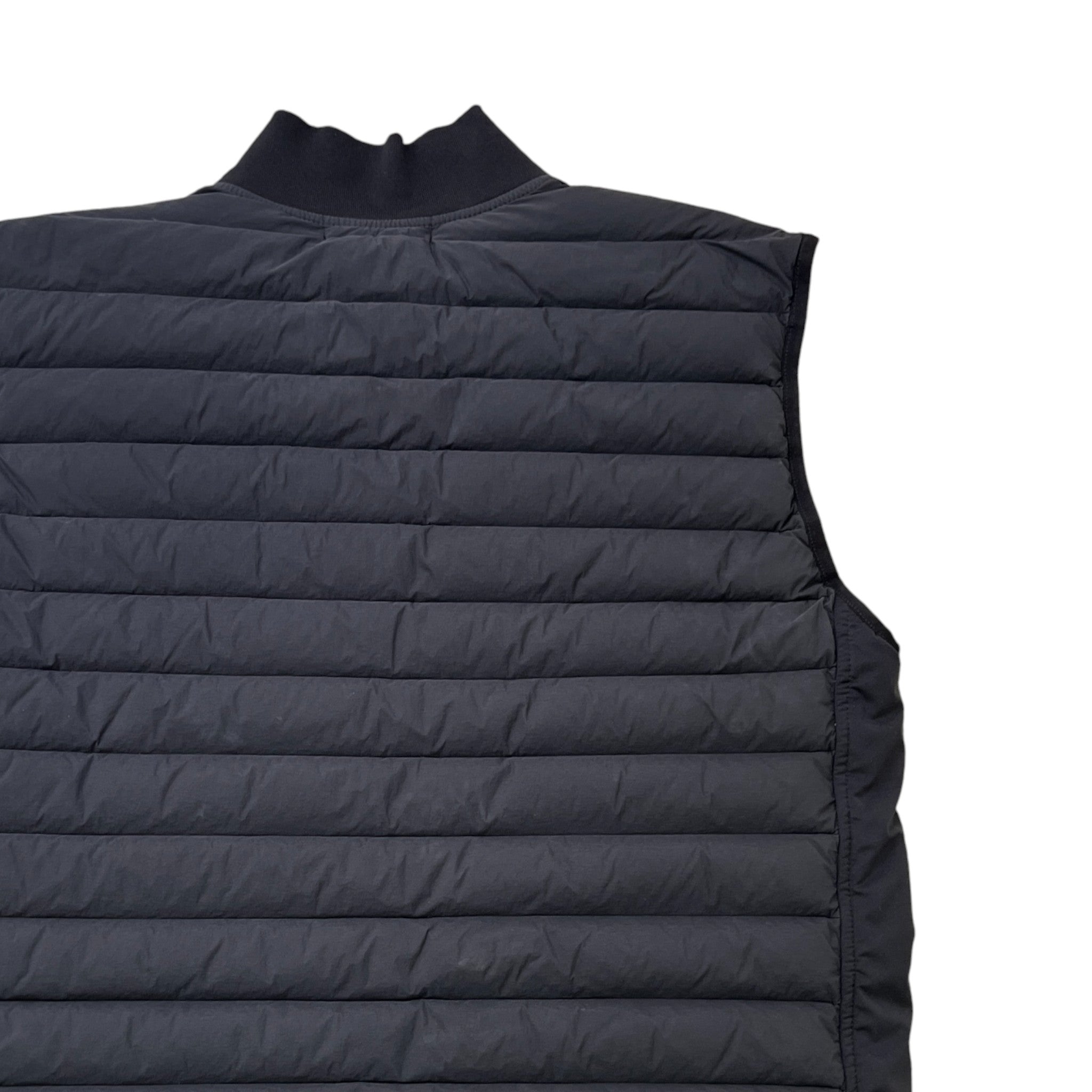 Men's Loom Woven Down Chambers Gilet Black Size L