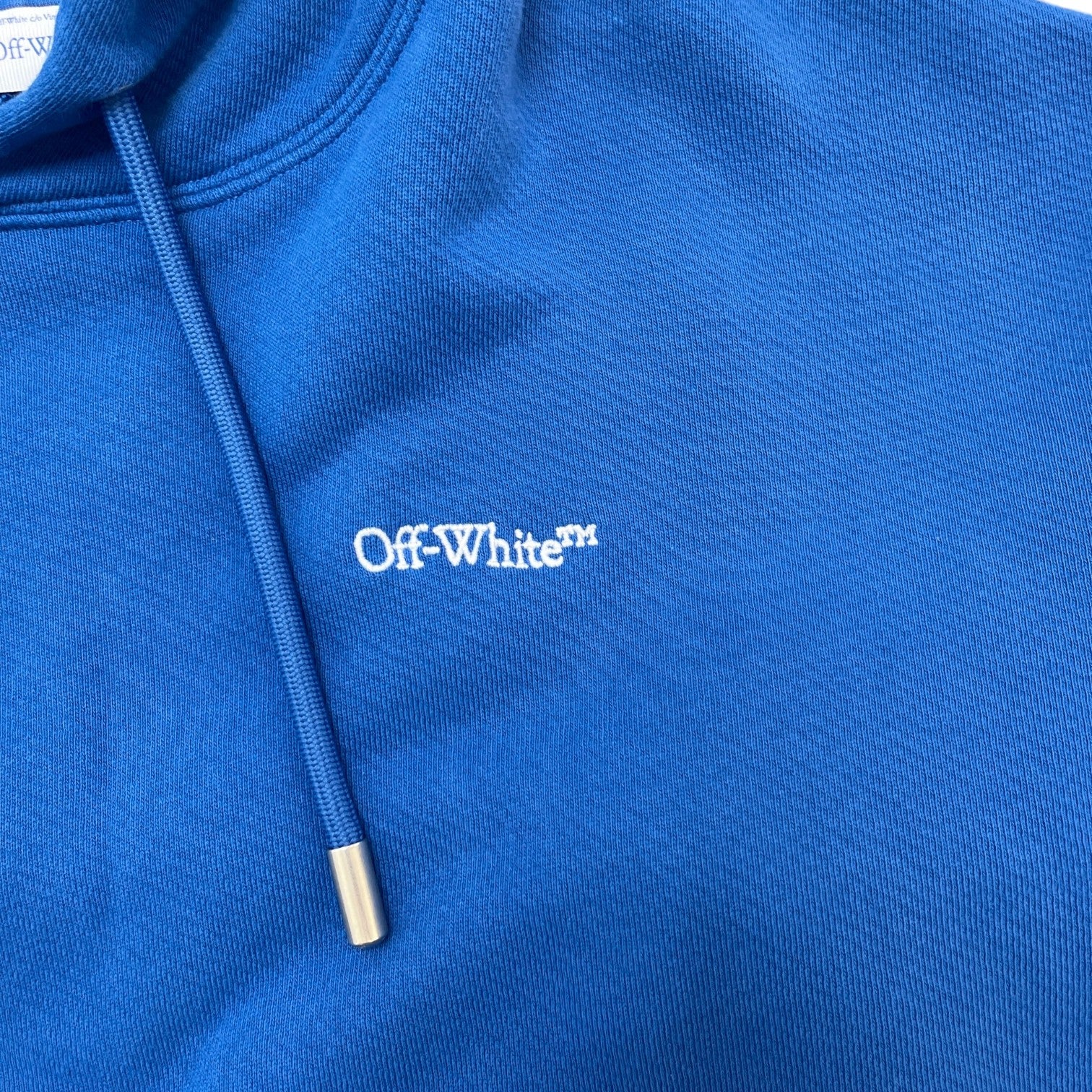 Men's Denim Arrow Logo Hoodie Blue Size M