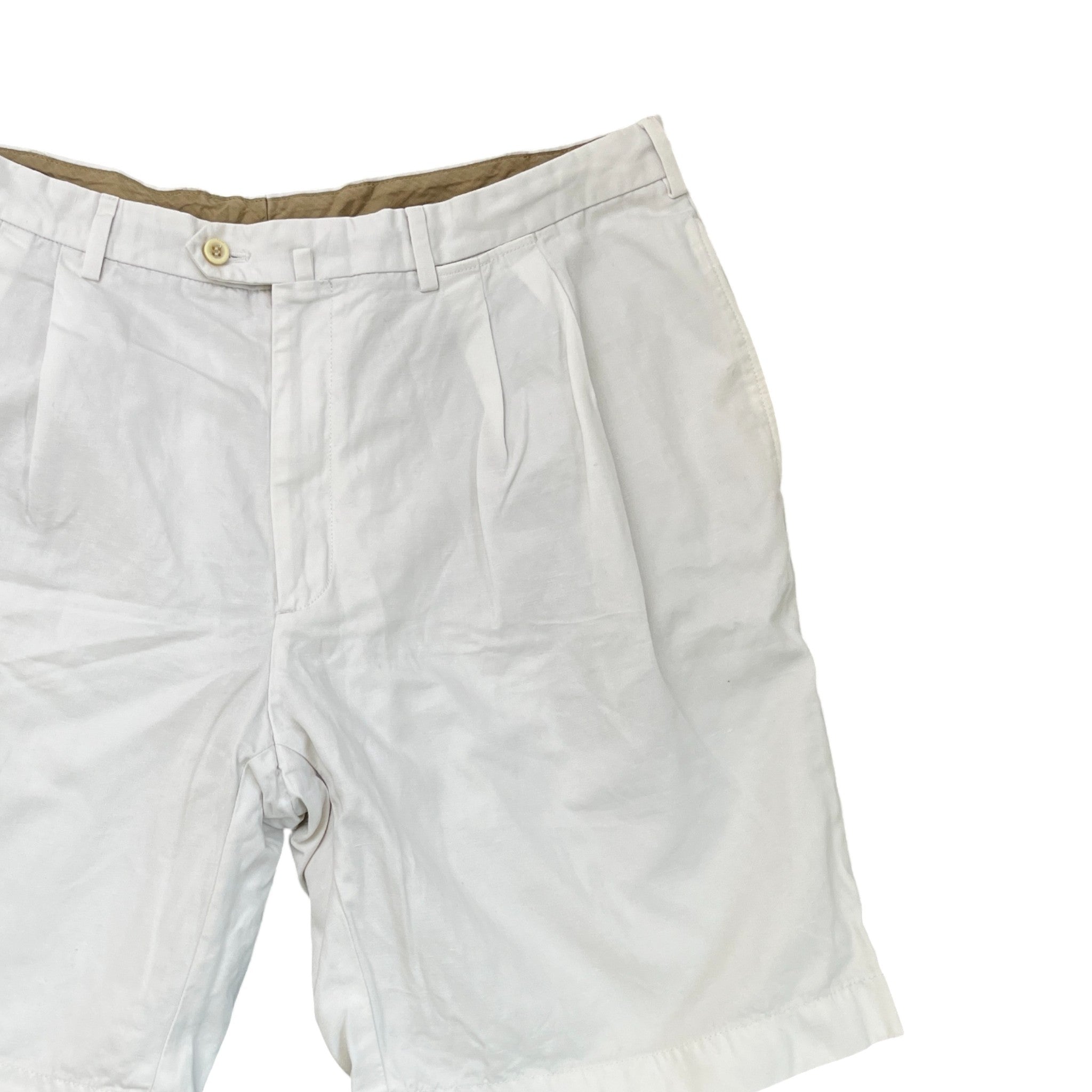 Men's Linen Shorts White Size IT 56 / UK 40