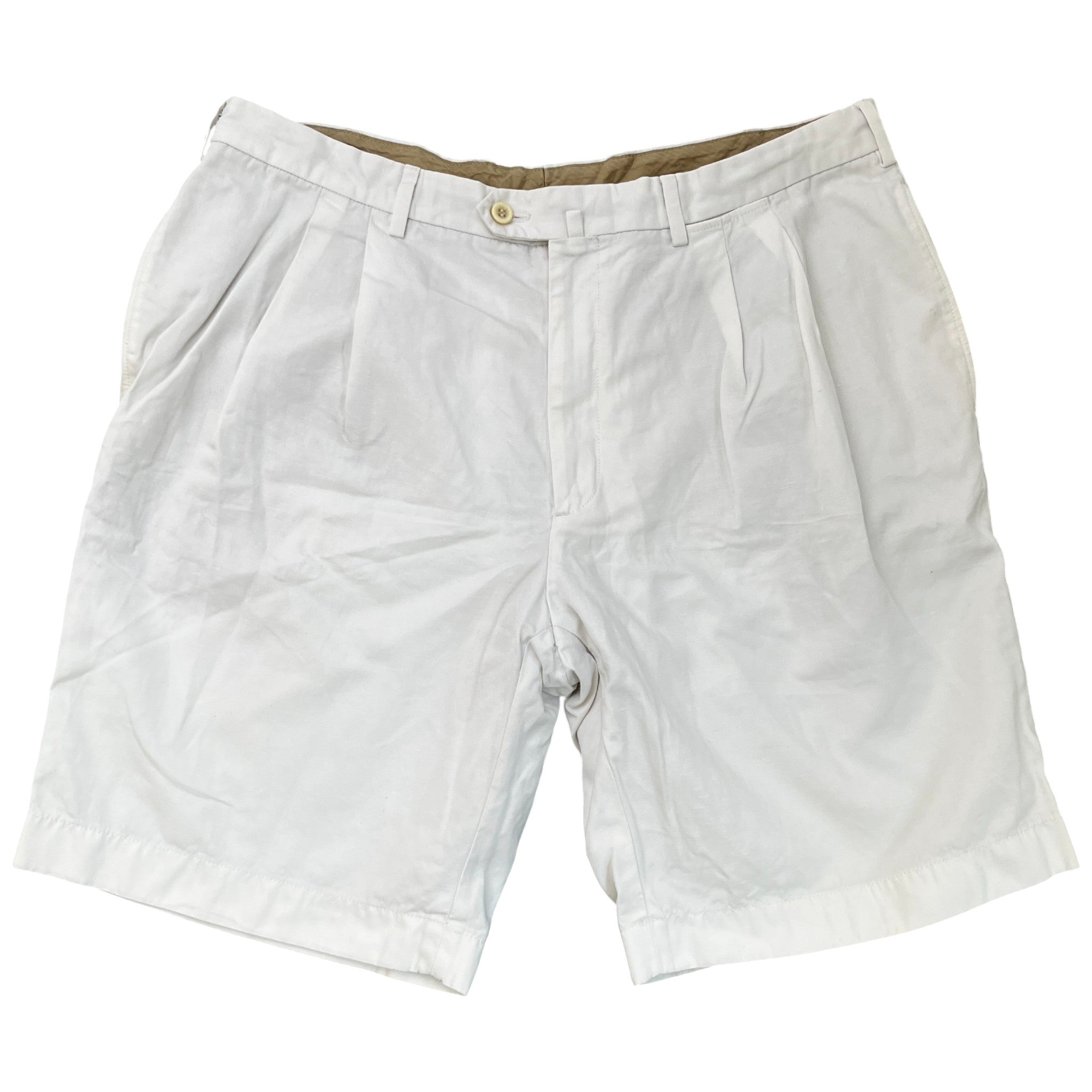 Men's Linen Shorts White Size IT 56 / UK 40