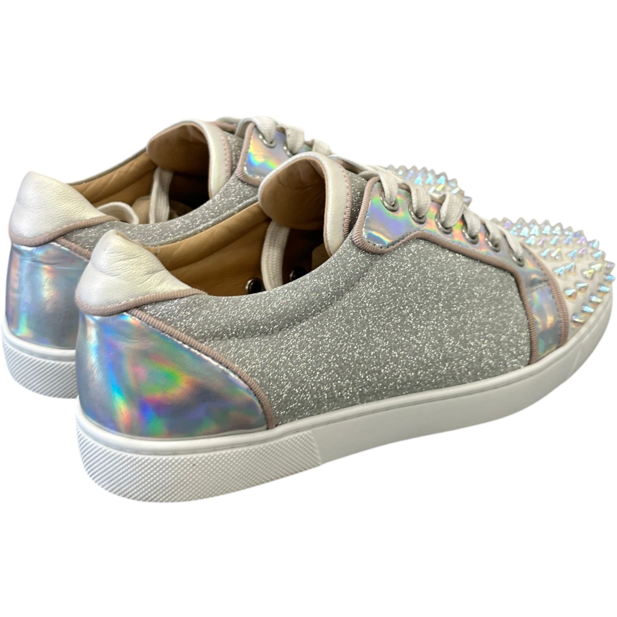 Women's Vieira 2 Glittered Low Trainers Silver Size EU 38 / UK 5