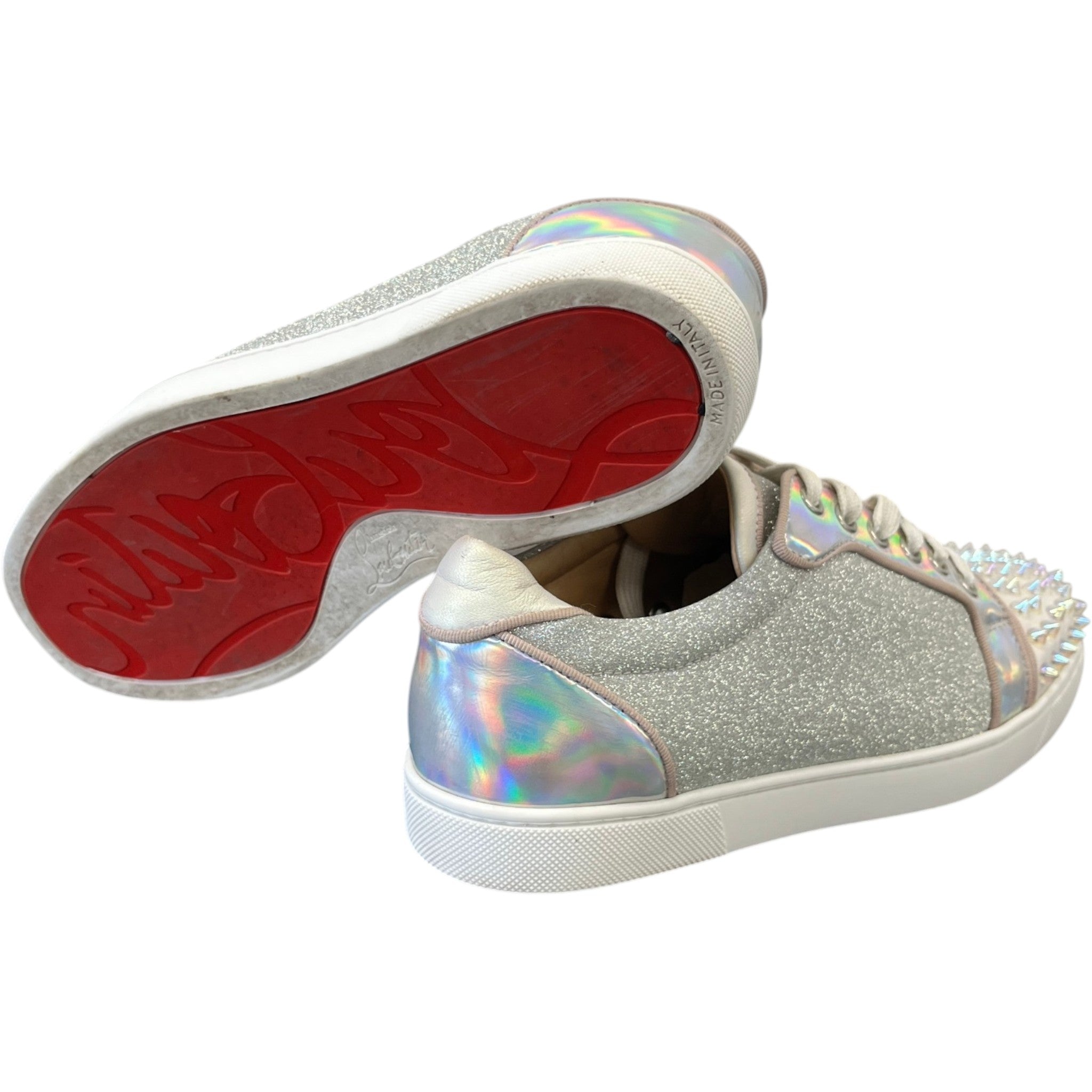 Women's Vieira 2 Glittered Low Trainers Silver Size EU 38 / UK 5