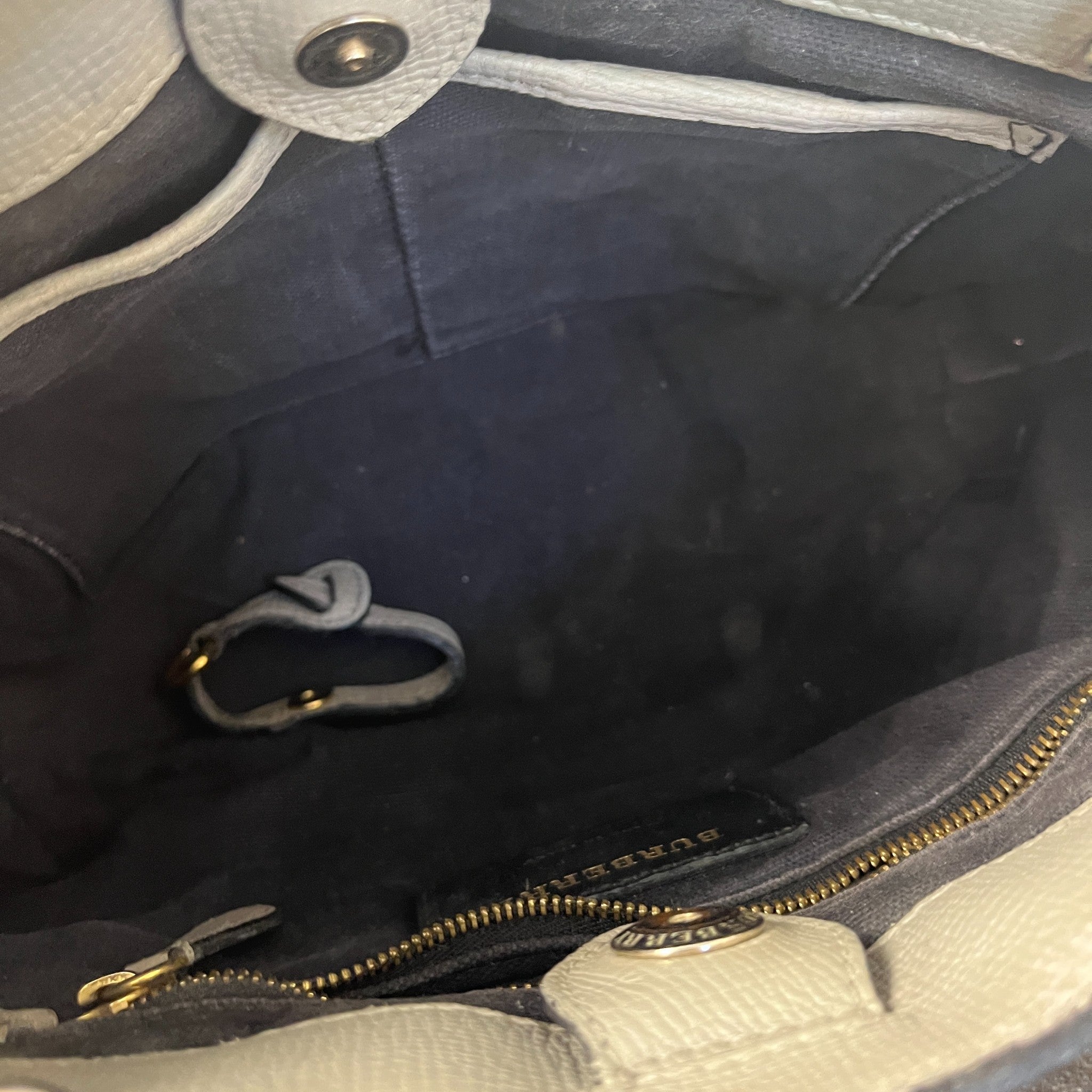 Women's Checkered Banner Handbag Grey