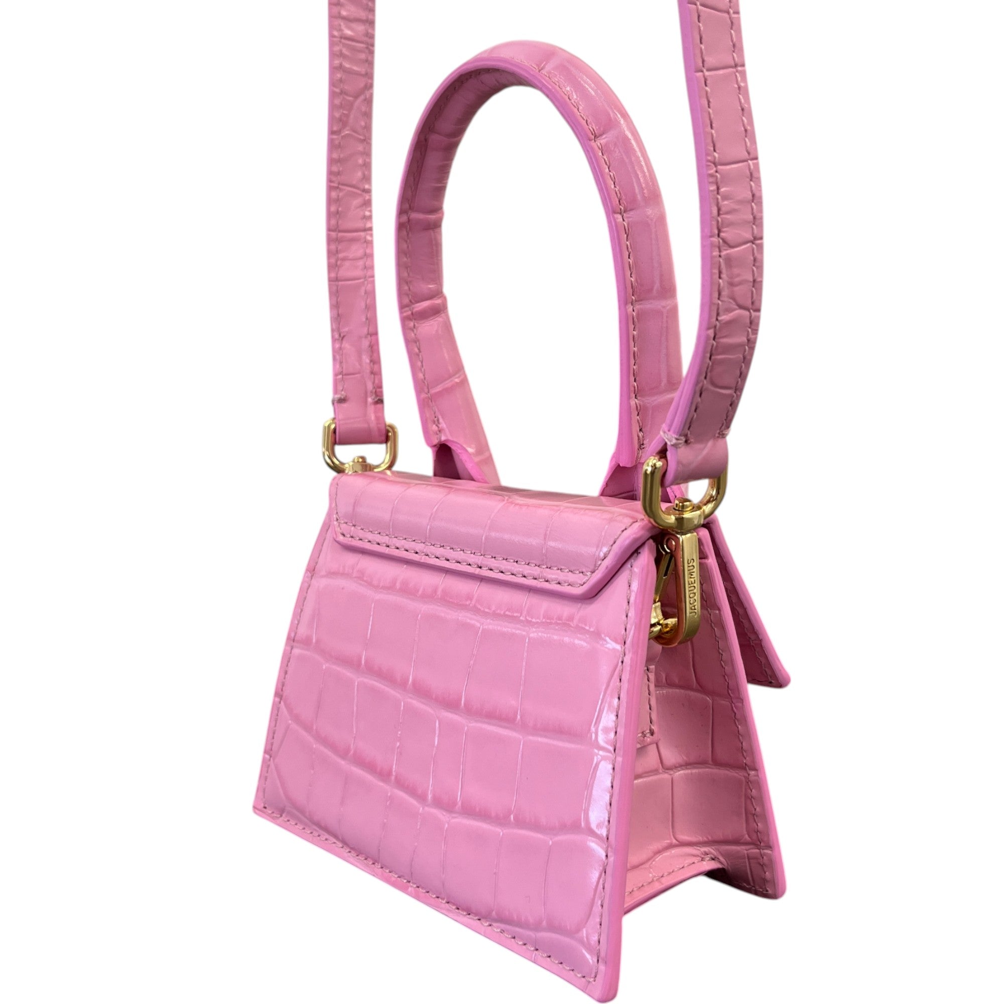 Women's Croc Embossed Mini Le Chiquito Bag Pink