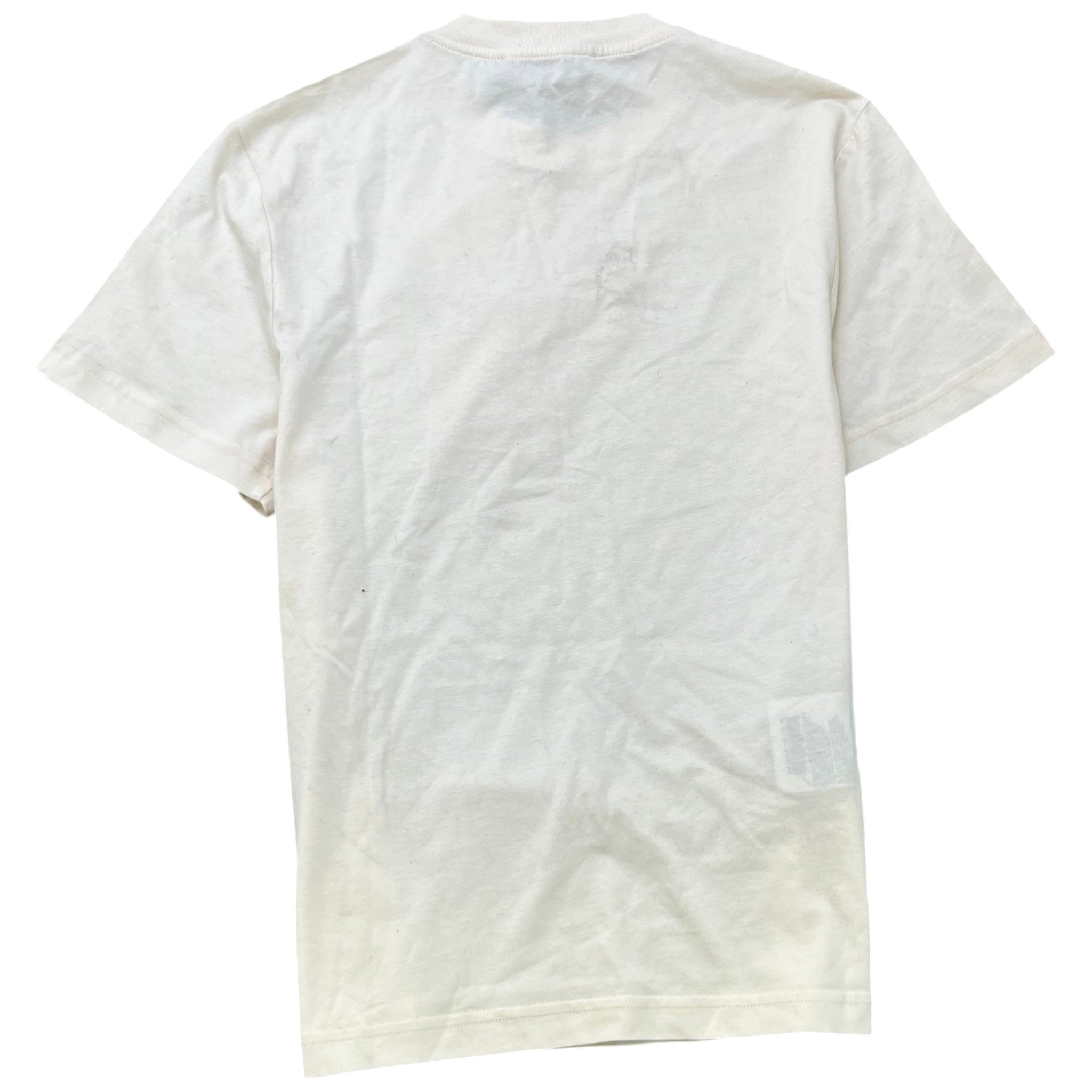 Women's Crystal Embellished T-Shirt Cream Size S