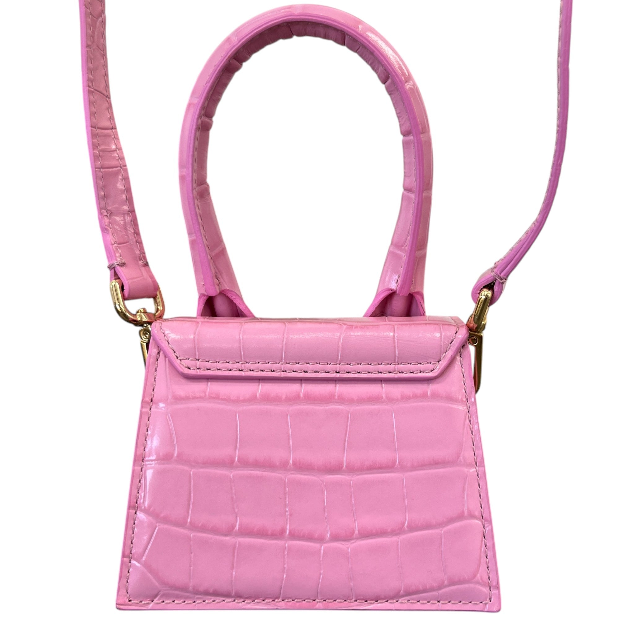 Women's Croc Embossed Mini Le Chiquito Bag Pink