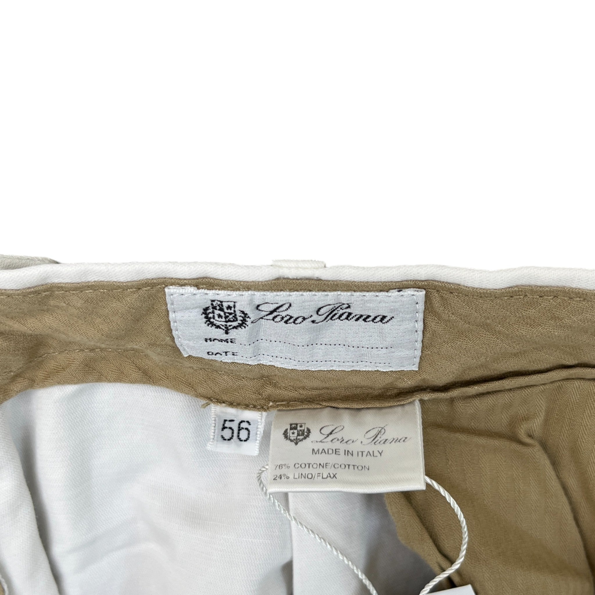 Men's Linen Shorts White Size IT 56 / UK 40