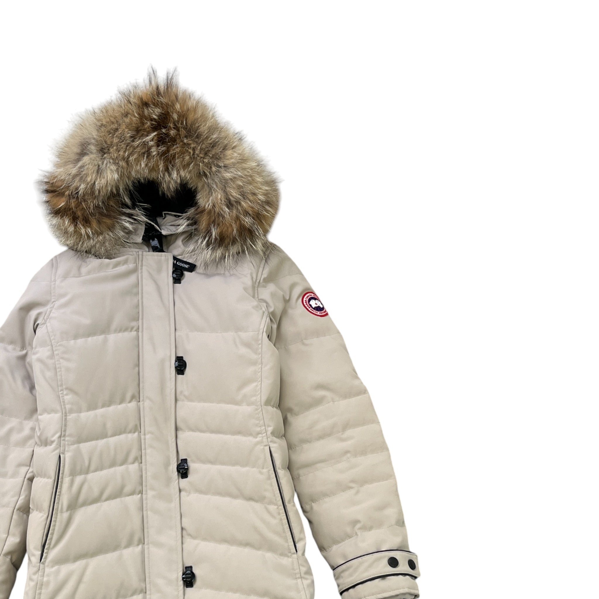Women's Lorette Down Jacket Beige Size S
