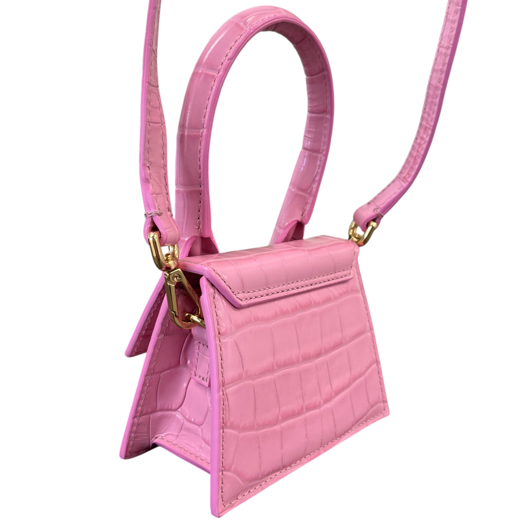 Women's Croc Embossed Mini Le Chiquito Bag Pink