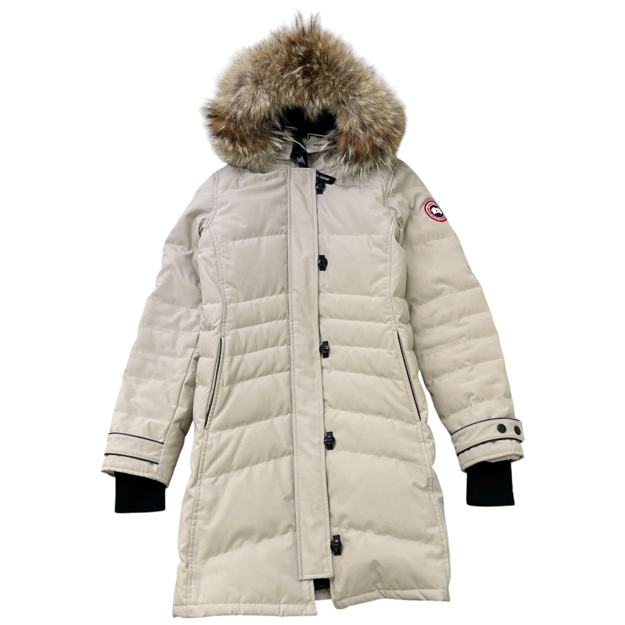 Women's Lorette Down Jacket Beige Size S