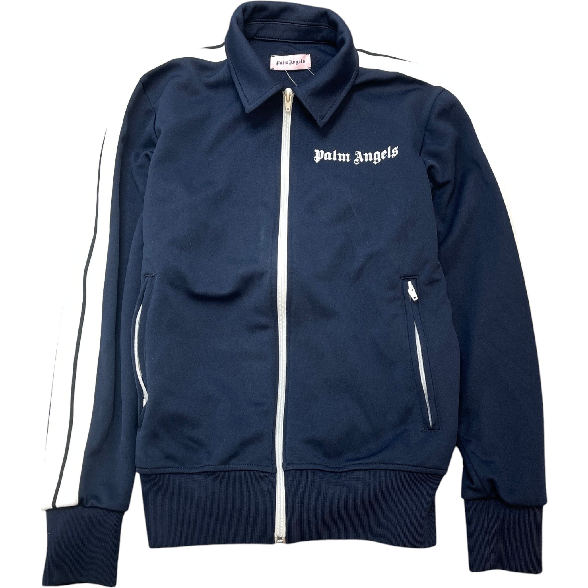 Men's Logo Print Track Jacket Navy Size S