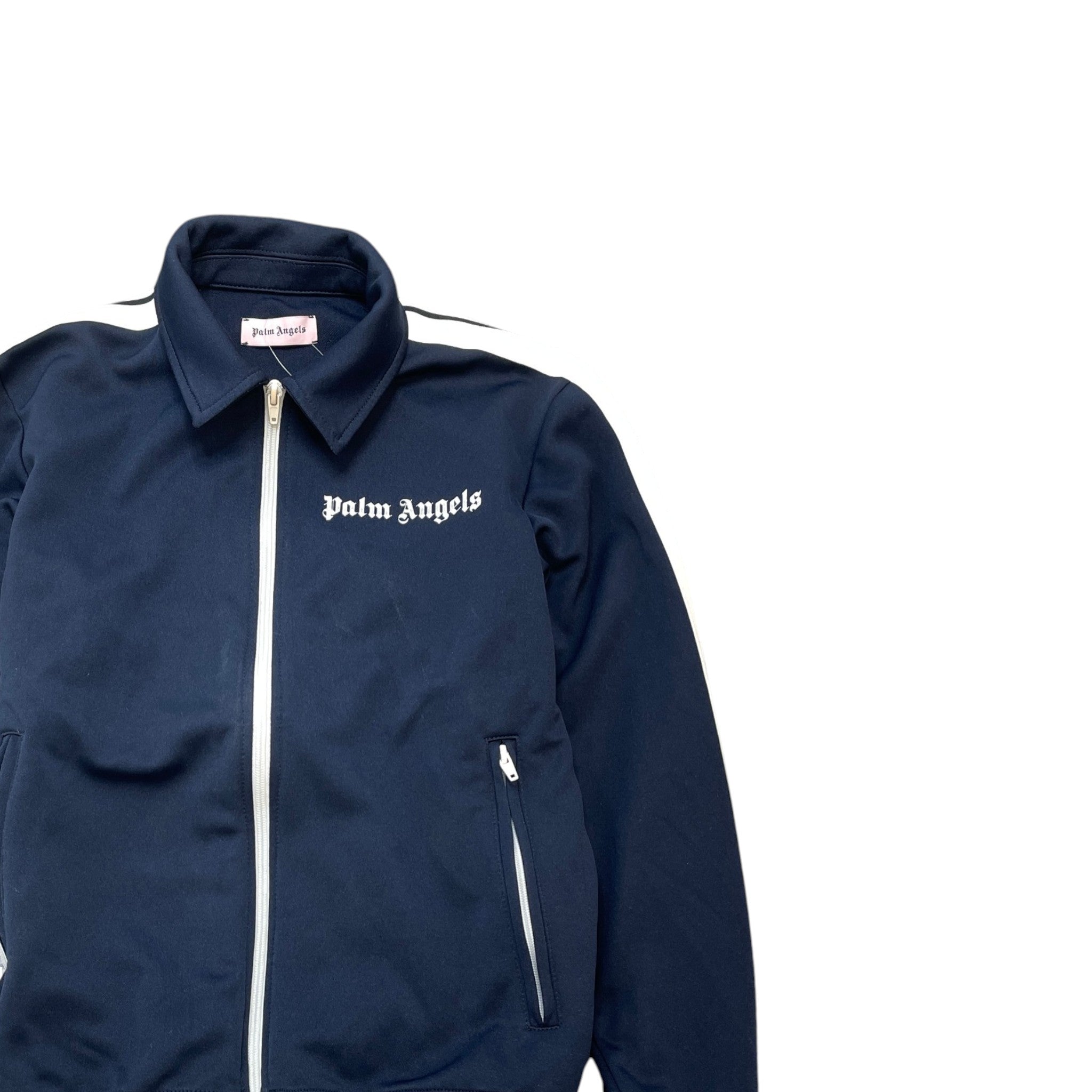 Men's Logo Print Track Jacket Navy Size S