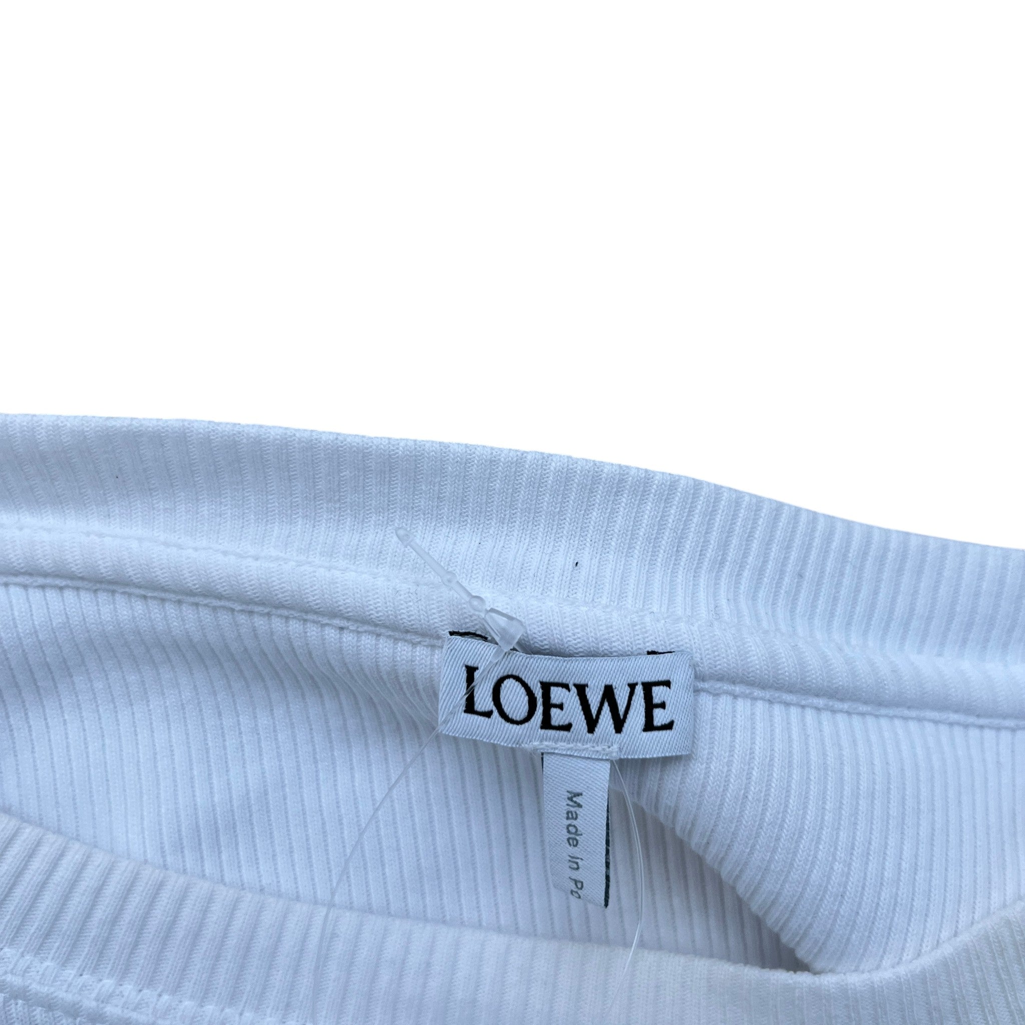 Men's Embroidered Logo T-Shirt White Size XXS