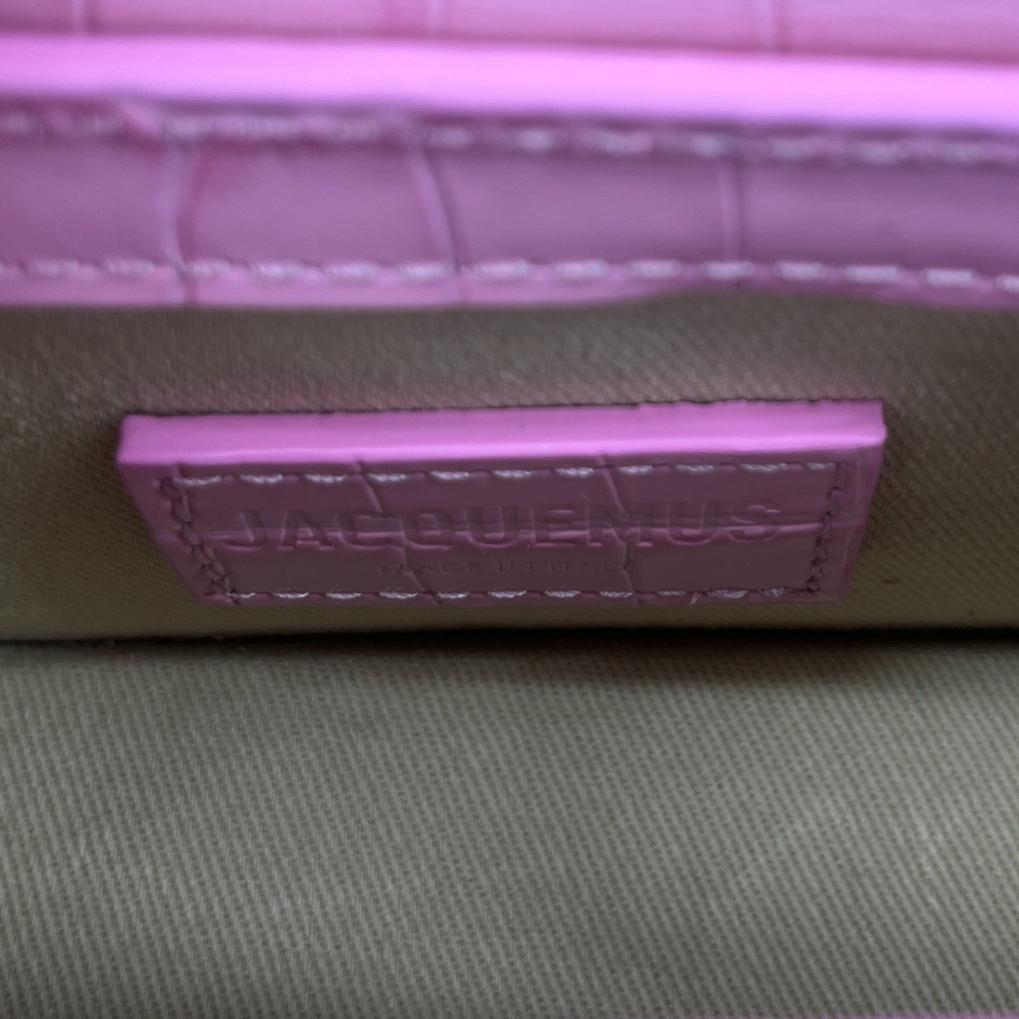 Women's Croc Embossed Mini Le Chiquito Bag Pink