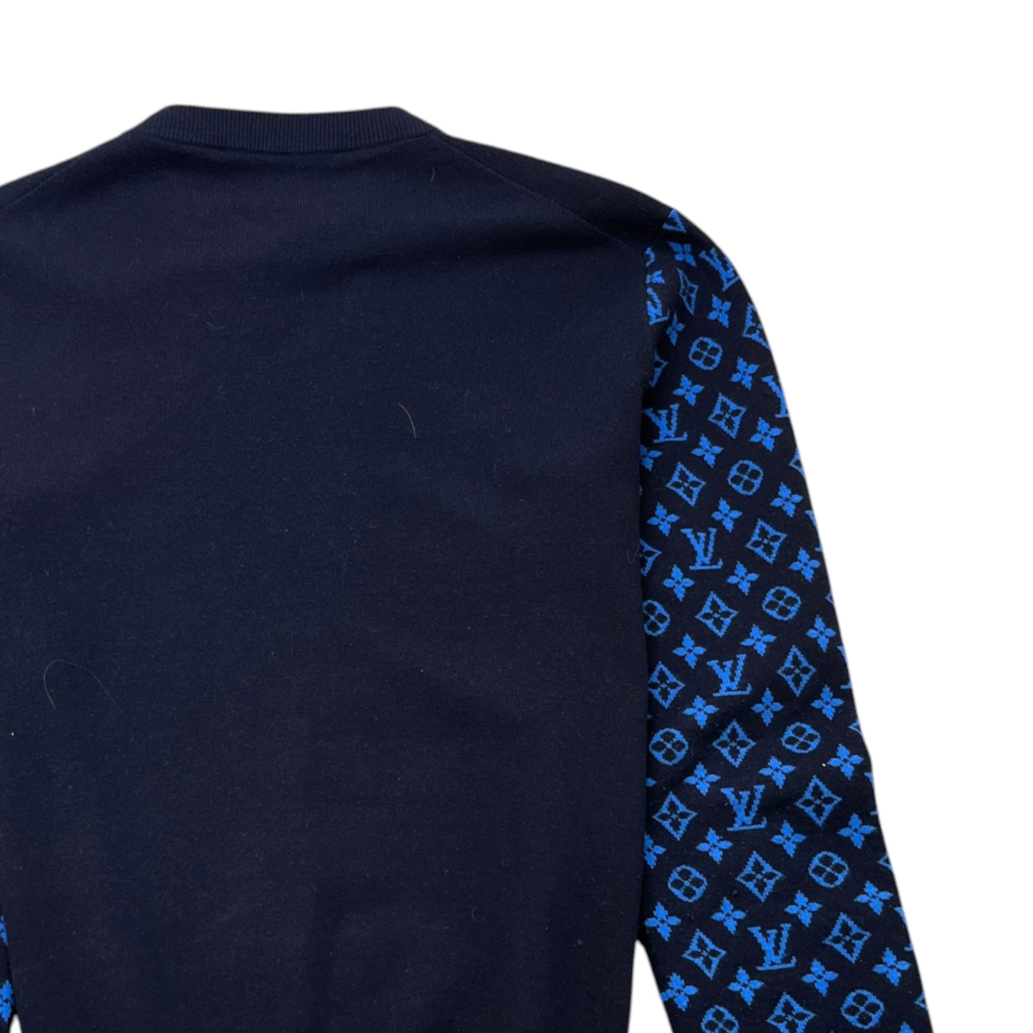 Men's Monogram Mix Cashmere Jumper Navy Size M