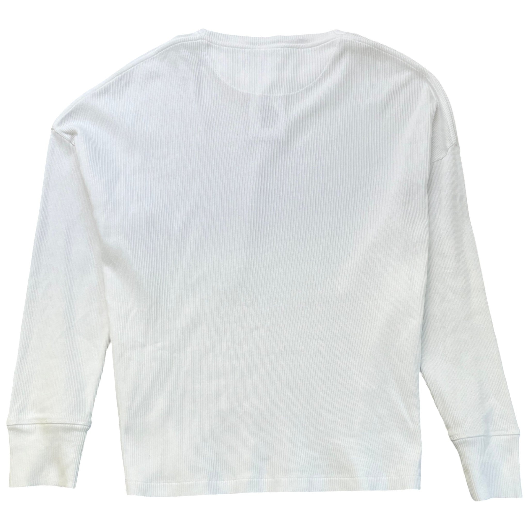 Men's Embroidered Logo T-Shirt White Size XXS