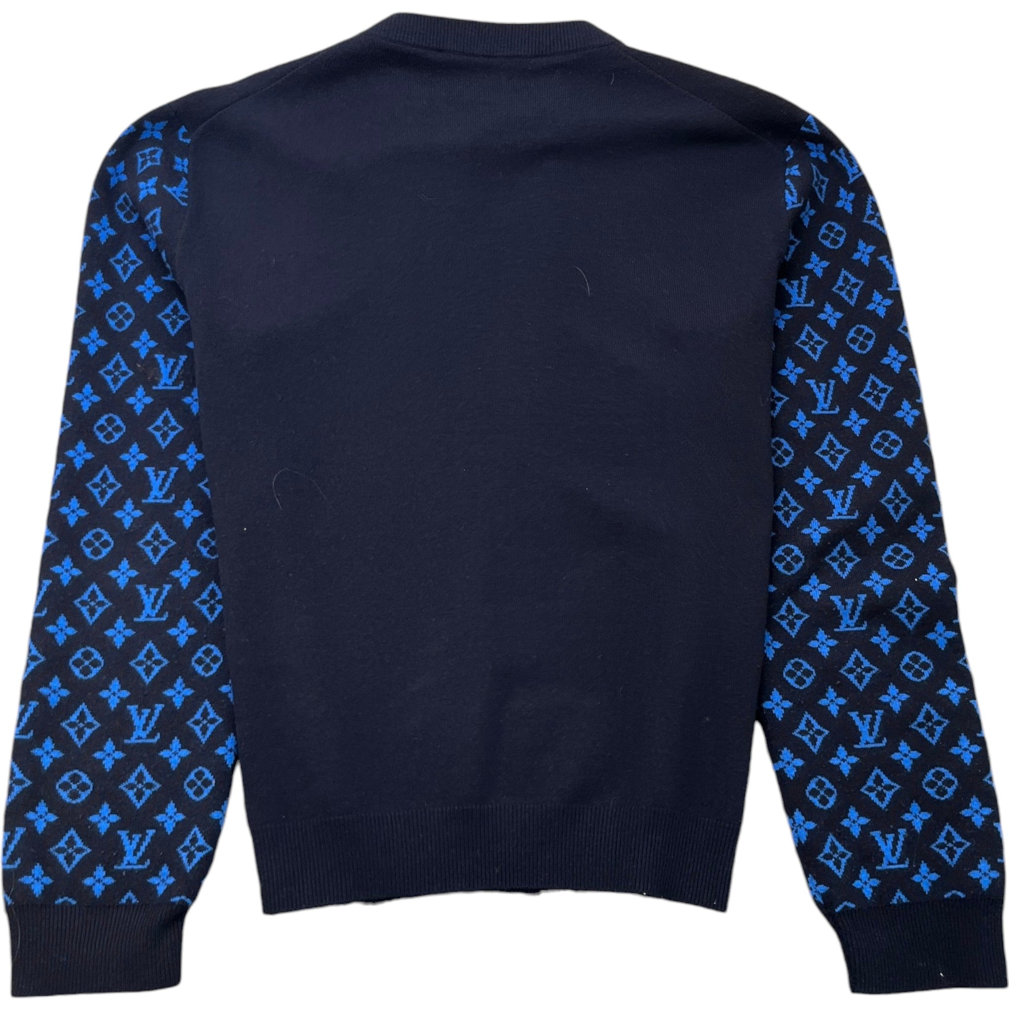 Men's Monogram Mix Cashmere Jumper Navy Size M