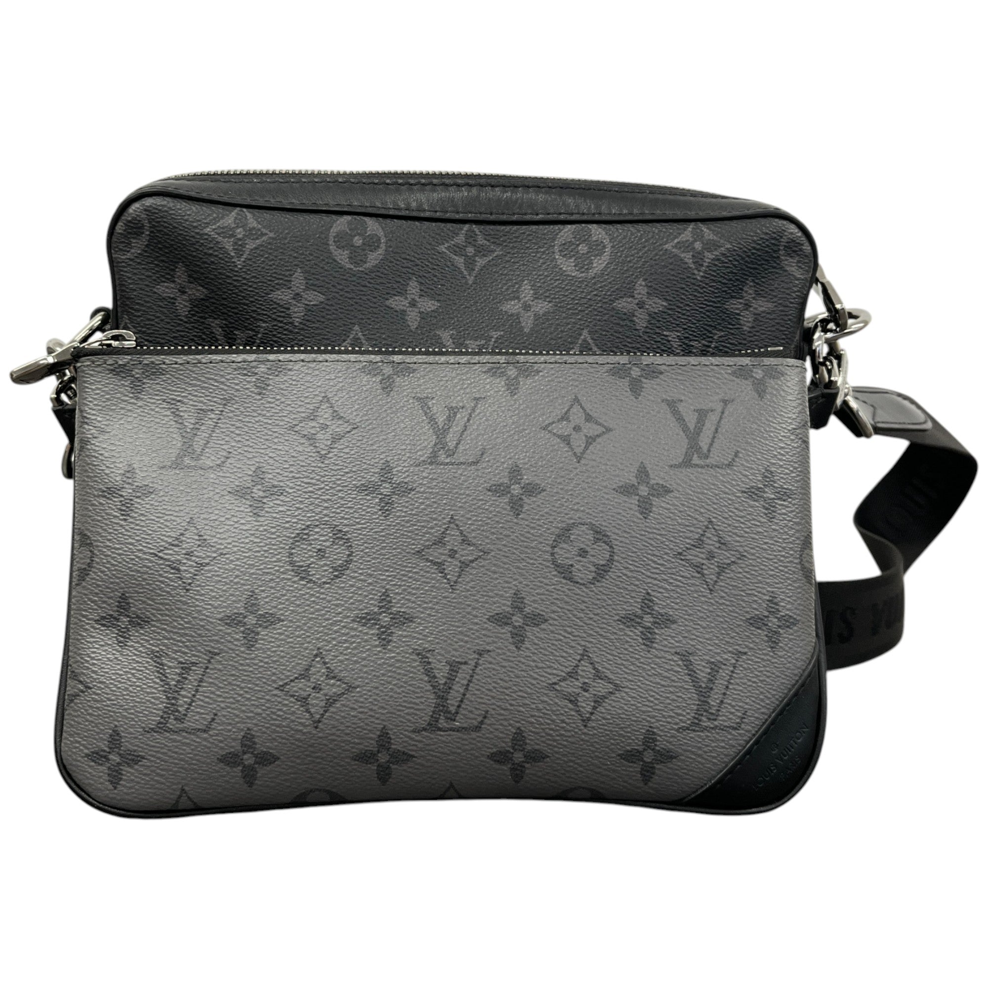 Men's Monogram Eclipse Trio Messenger Bag Black