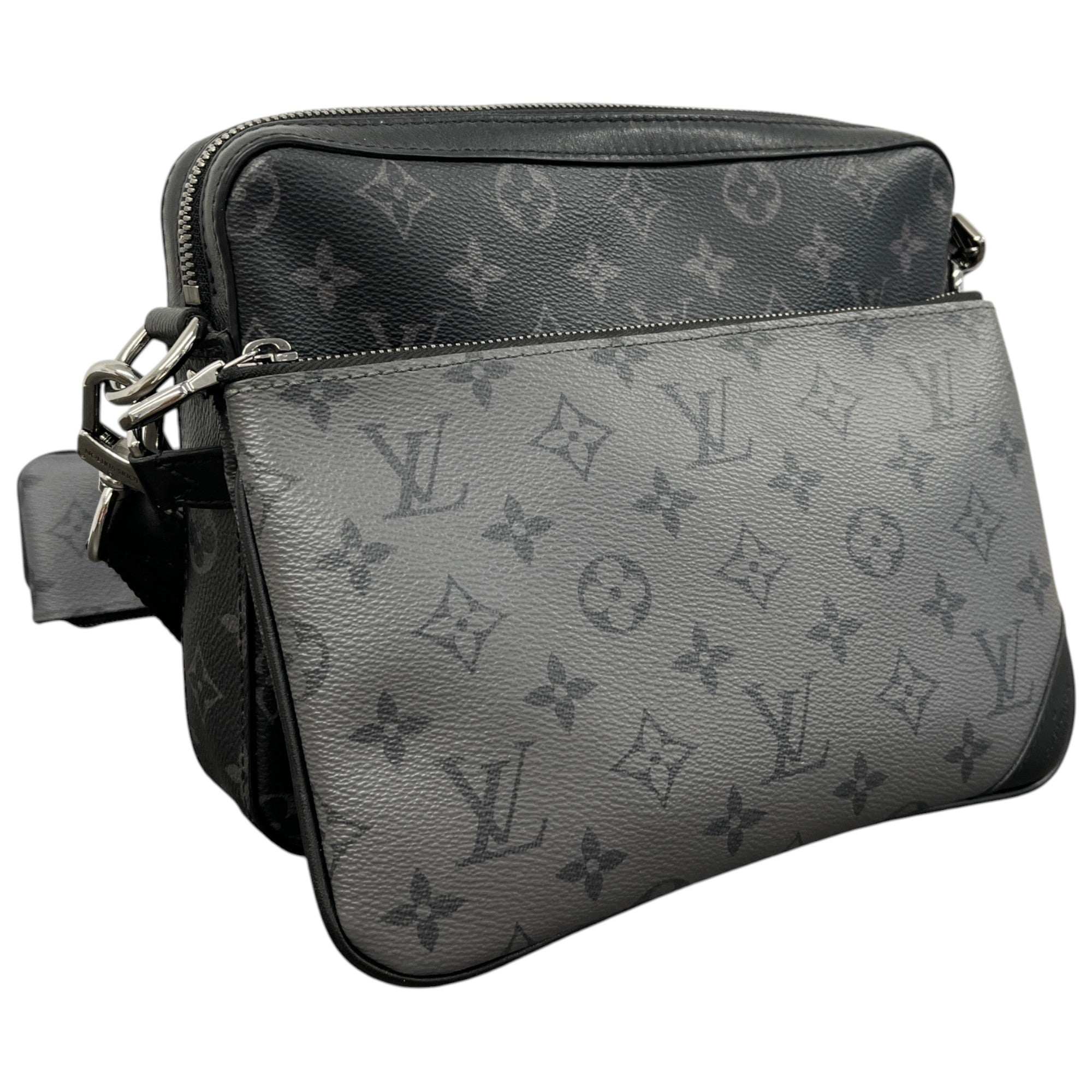 Men's Monogram Eclipse Trio Messenger Bag Black