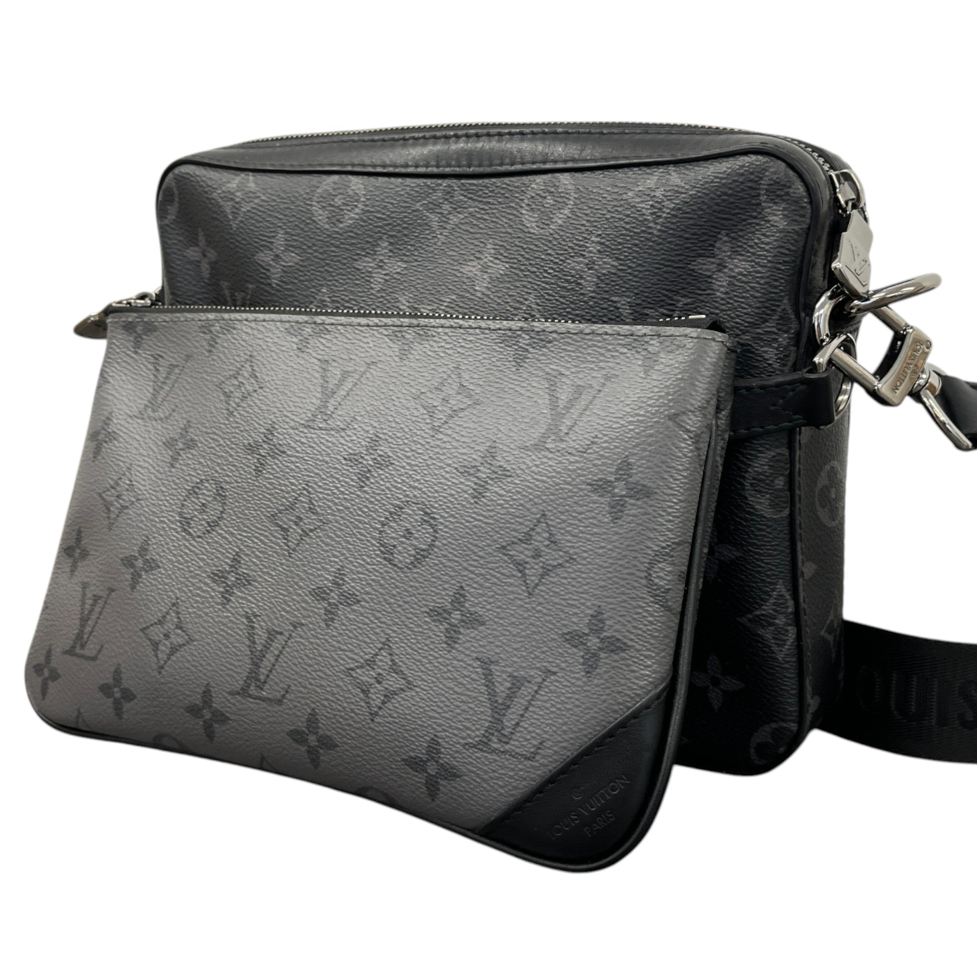 Men's Monogram Eclipse Trio Messenger Bag Black