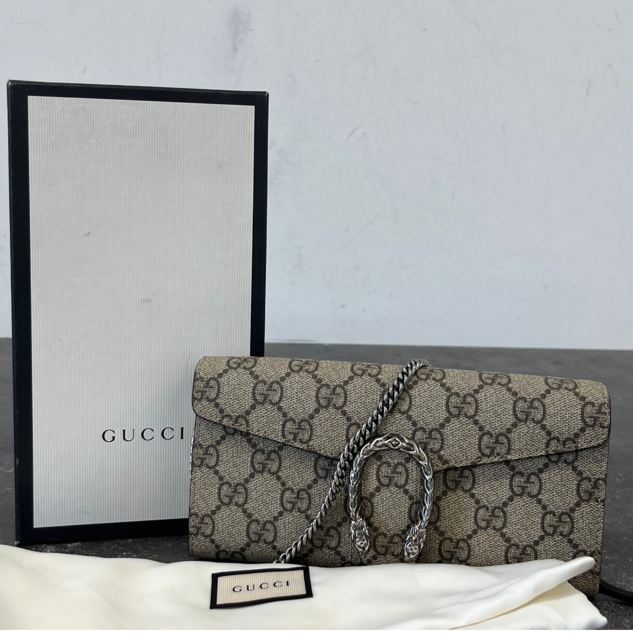 Women's Dionysus Wallet On Chain Bag Beige