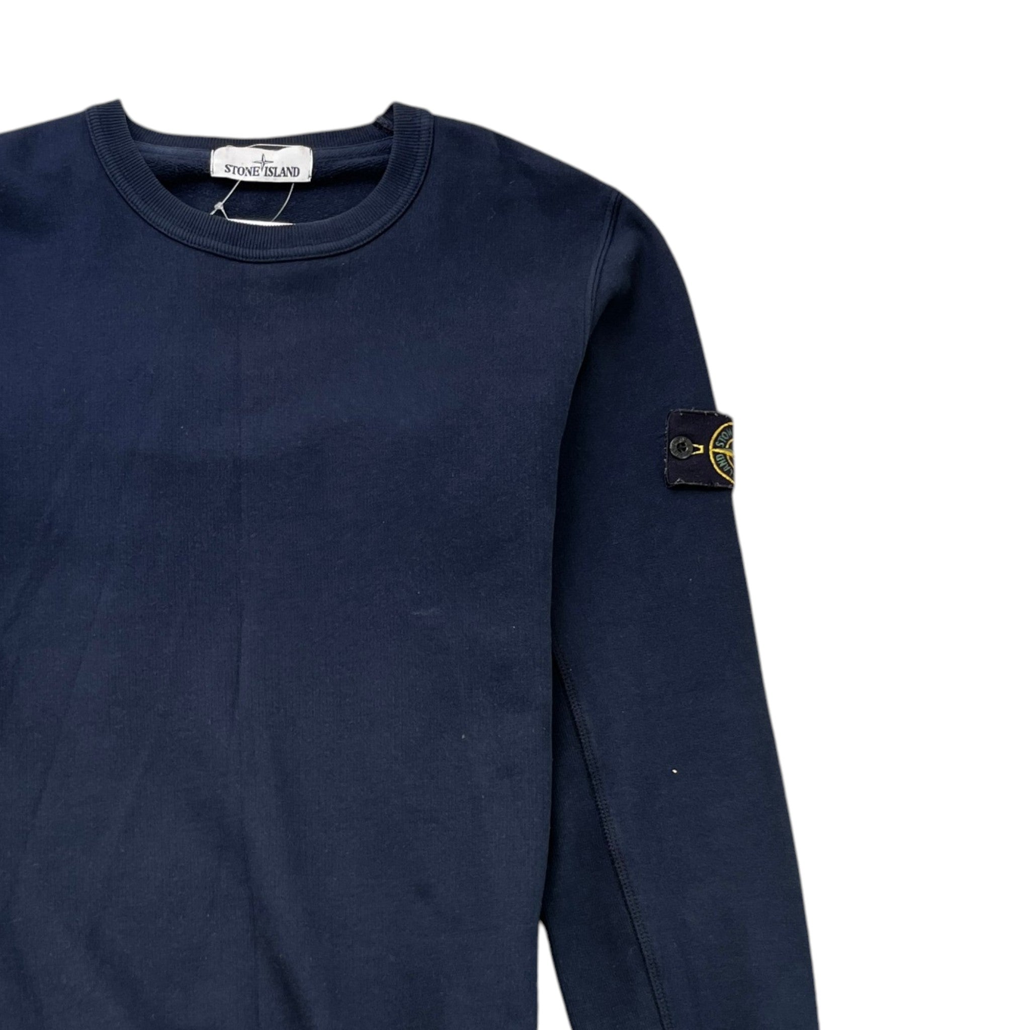Men's Applique Logo Sweatshirt Navy Size M