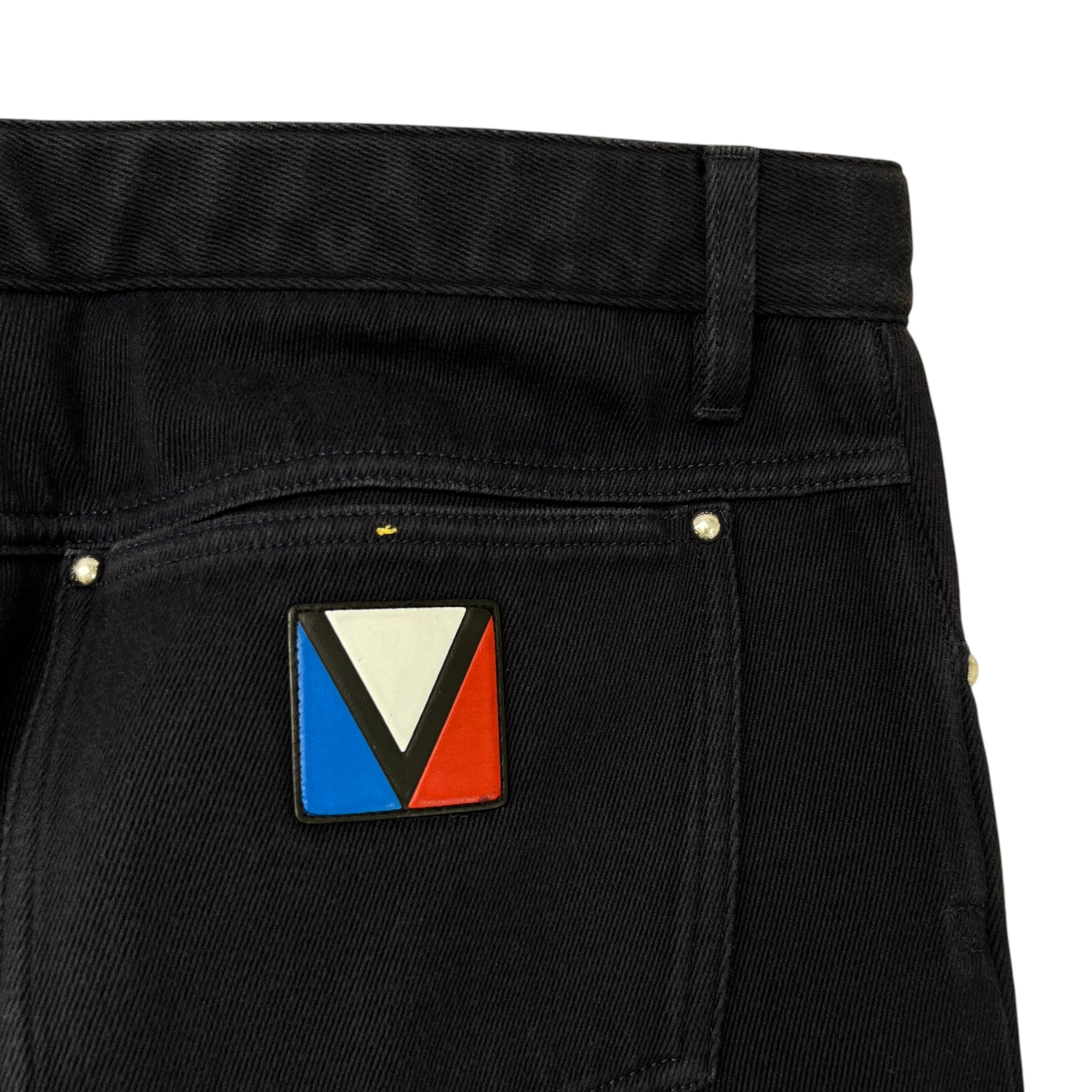 Men's Embroidered Logo Jeans Navy Size IT 46 / UK 30