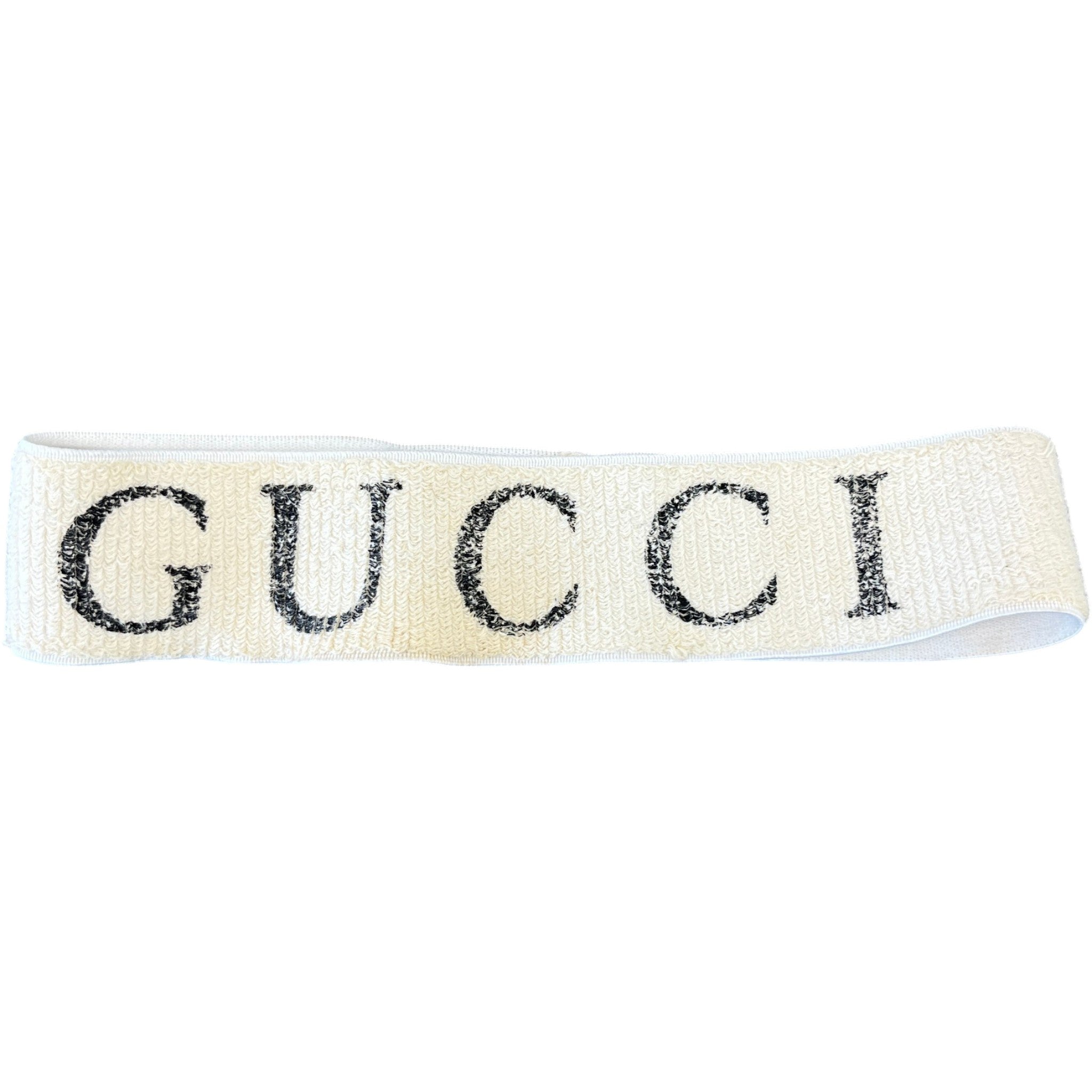 Women's Logo Print Head Band White