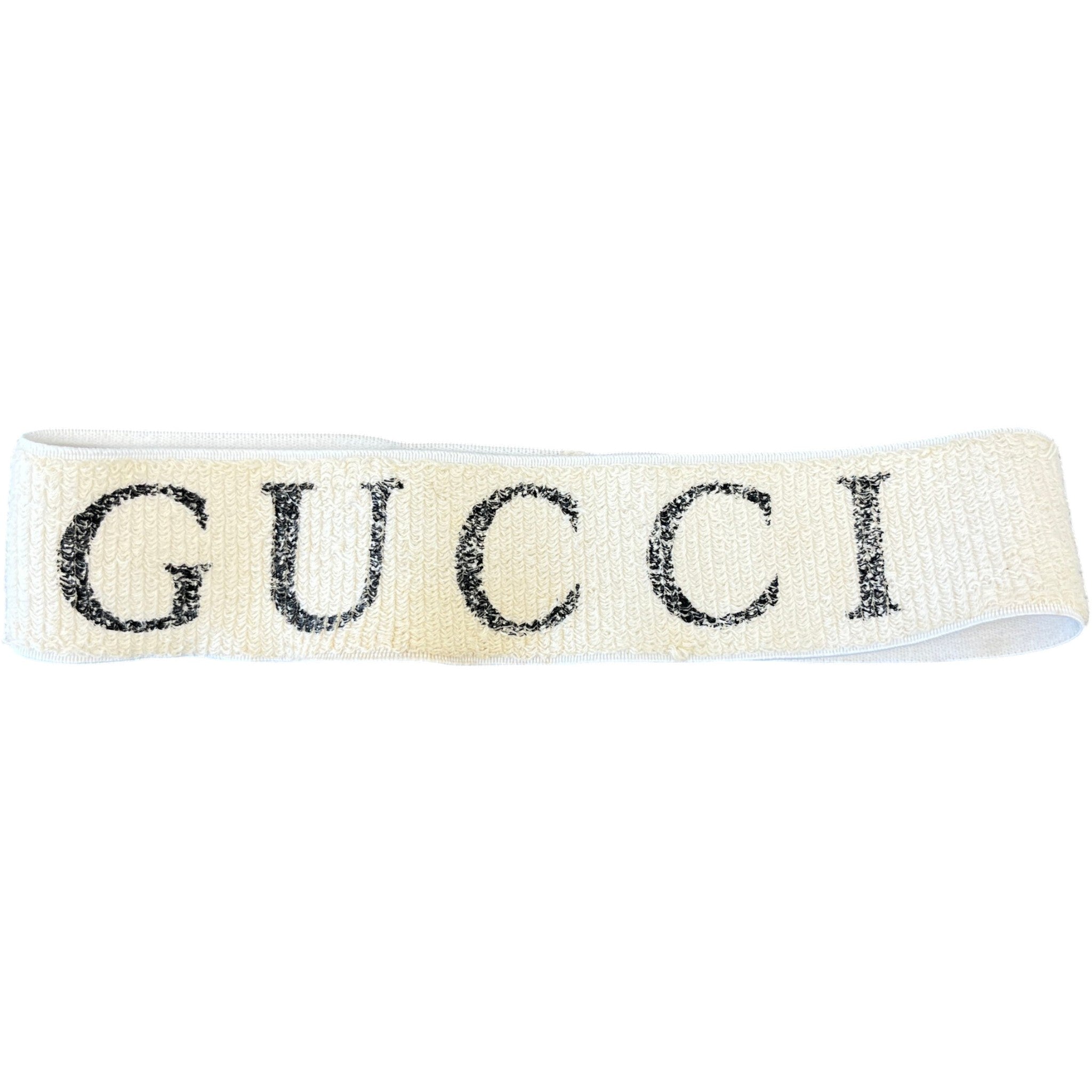 Women's Logo Print Head Band White