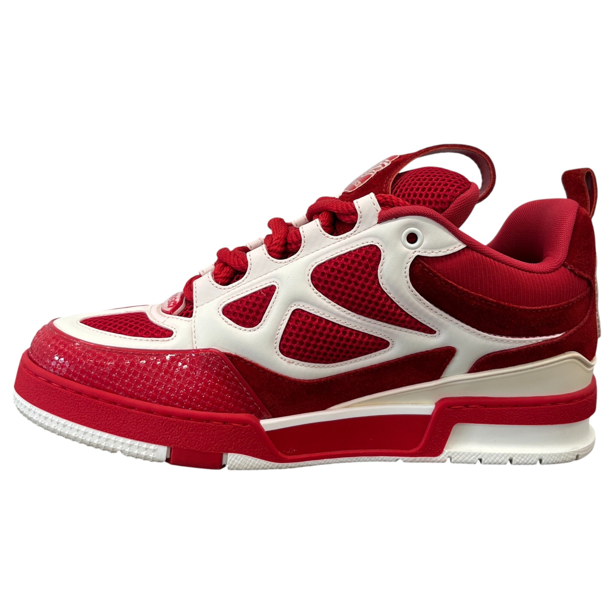 Men's Lv Skate Low Trainers Red Size EU 41 / UK 7