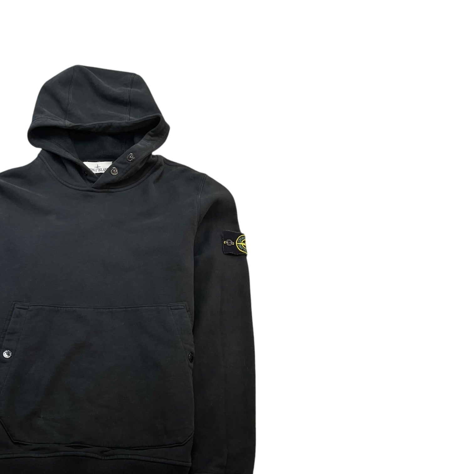 Men's Applique Logo Hoodie Black Size M
