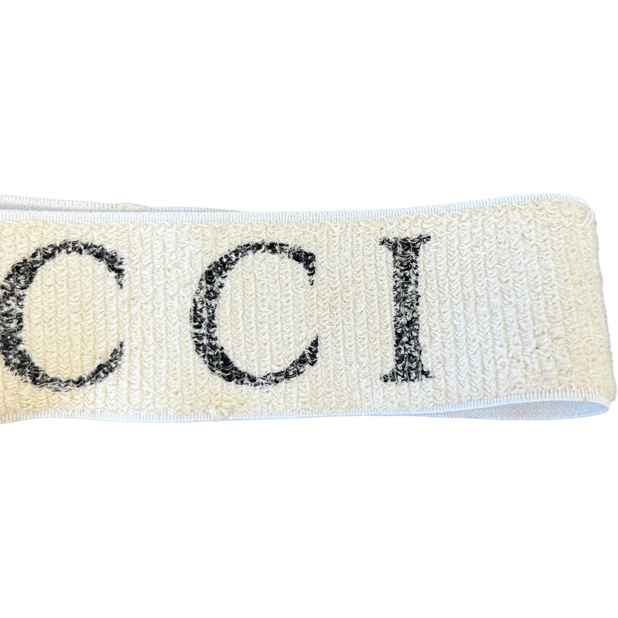 Women's Logo Print Head Band White