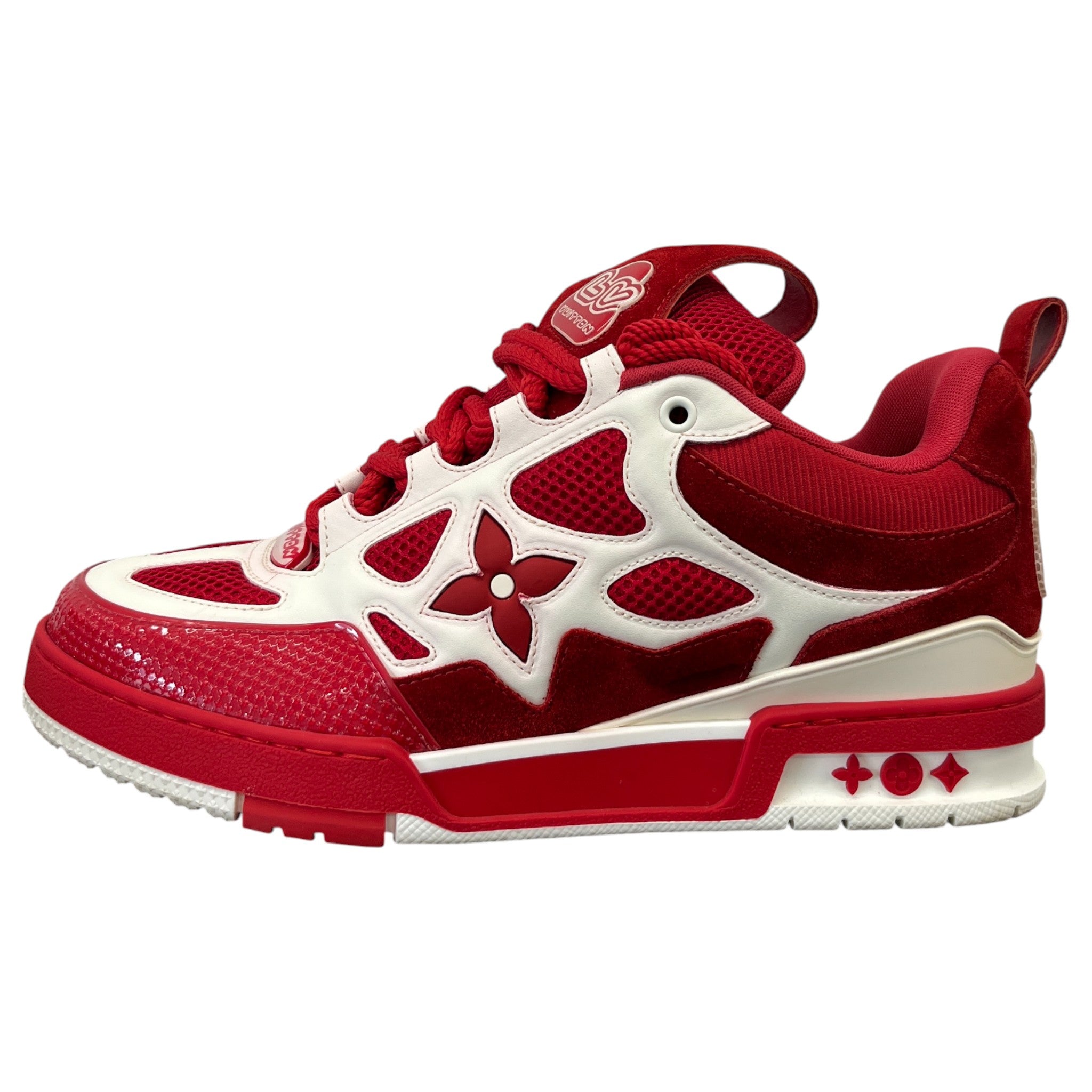 Men's Lv Skate Low Trainers Red Size EU 41 / UK 7