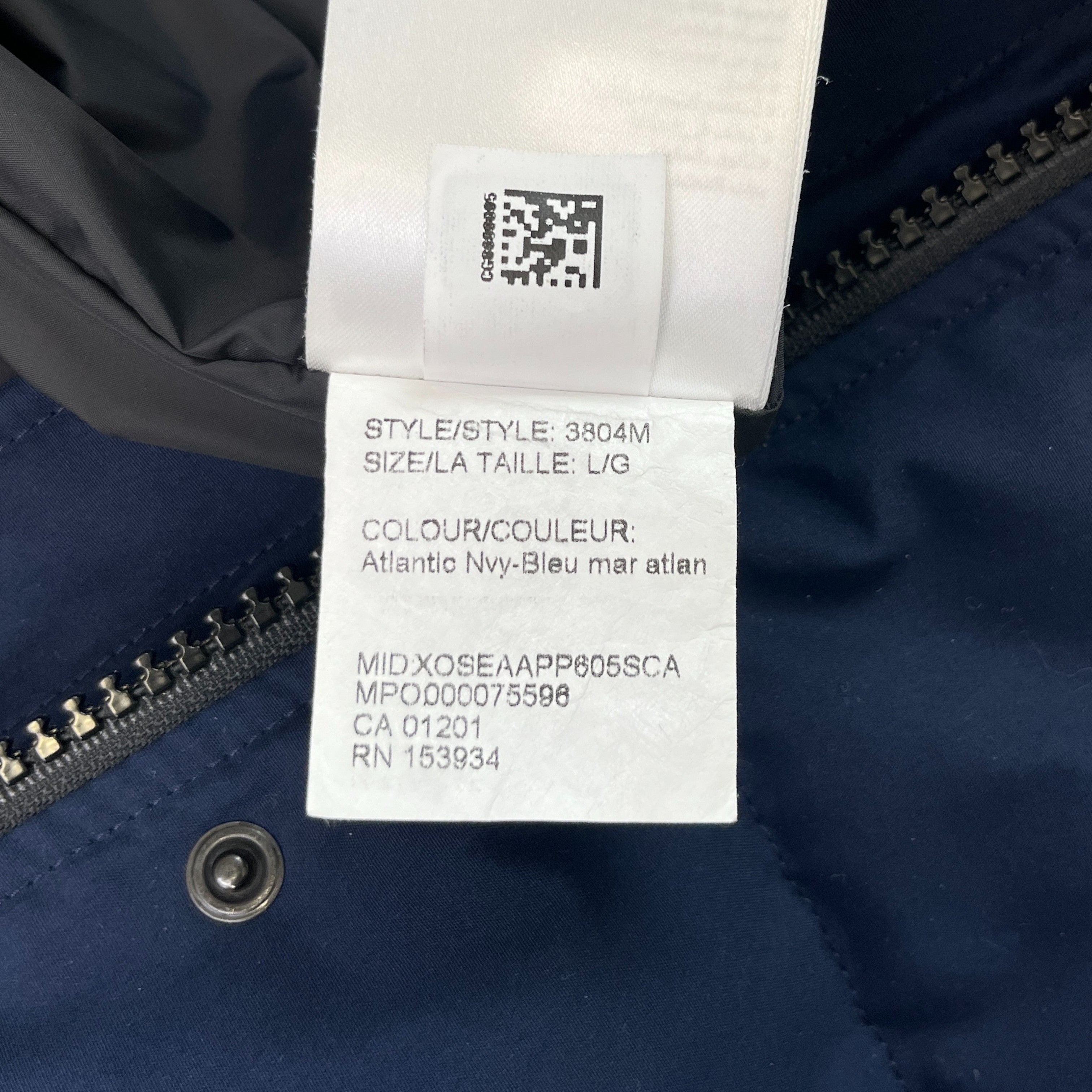 Men's Macmillan Down Jacket Navy Size L