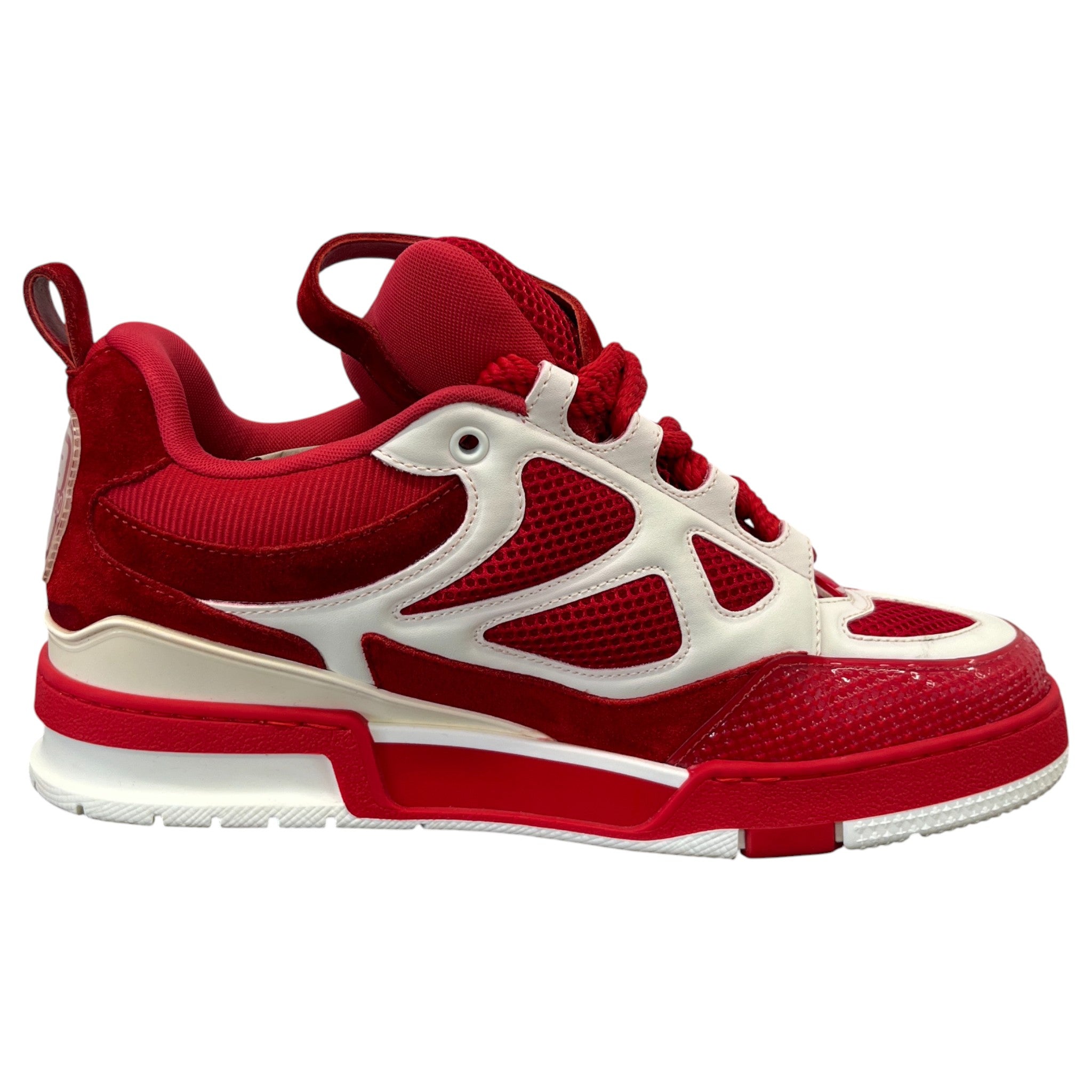 Men's Lv Skate Low Trainers Red Size EU 41 / UK 7