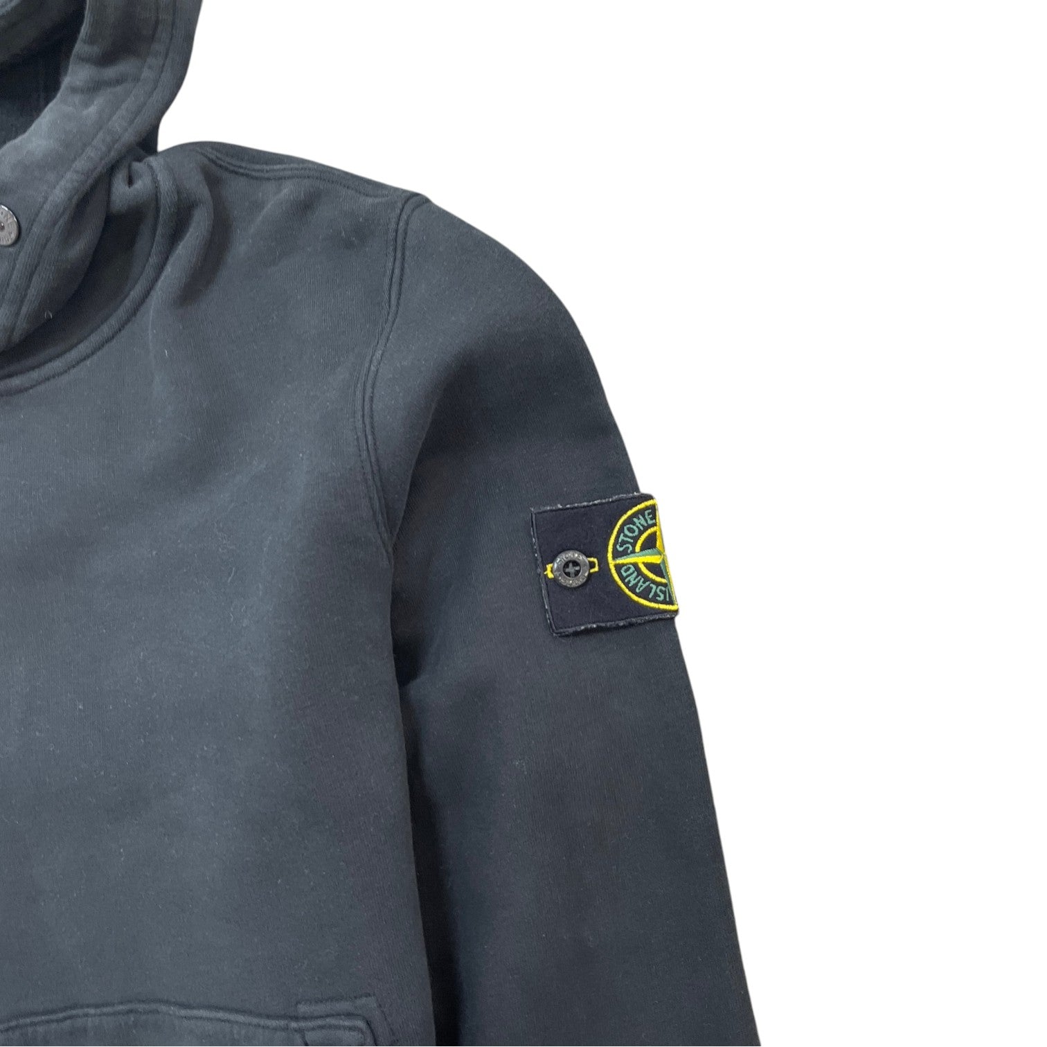 Men's Applique Logo Hoodie Black Size M