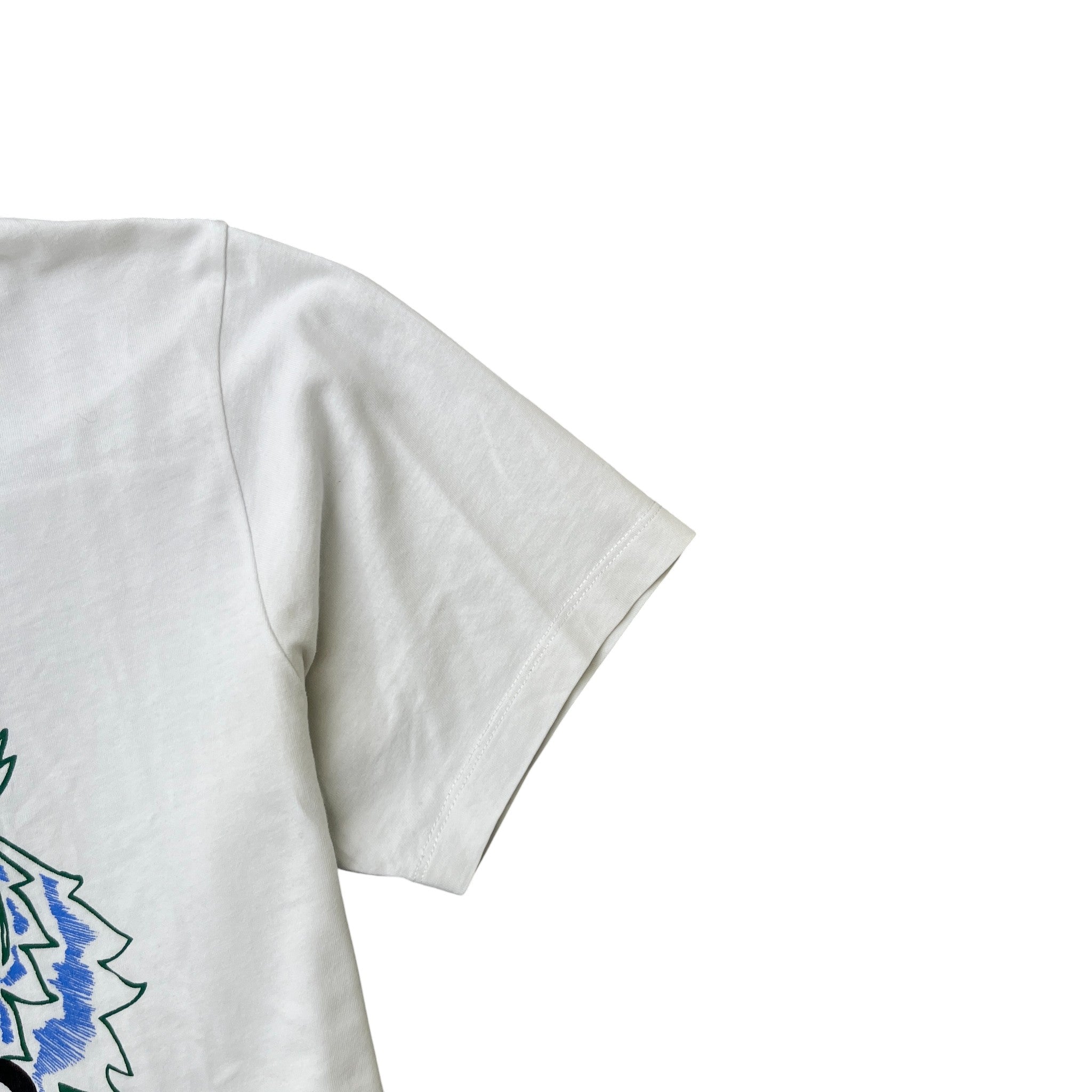 Men's Classic Tiger Head Logo T-Shirt White Size M