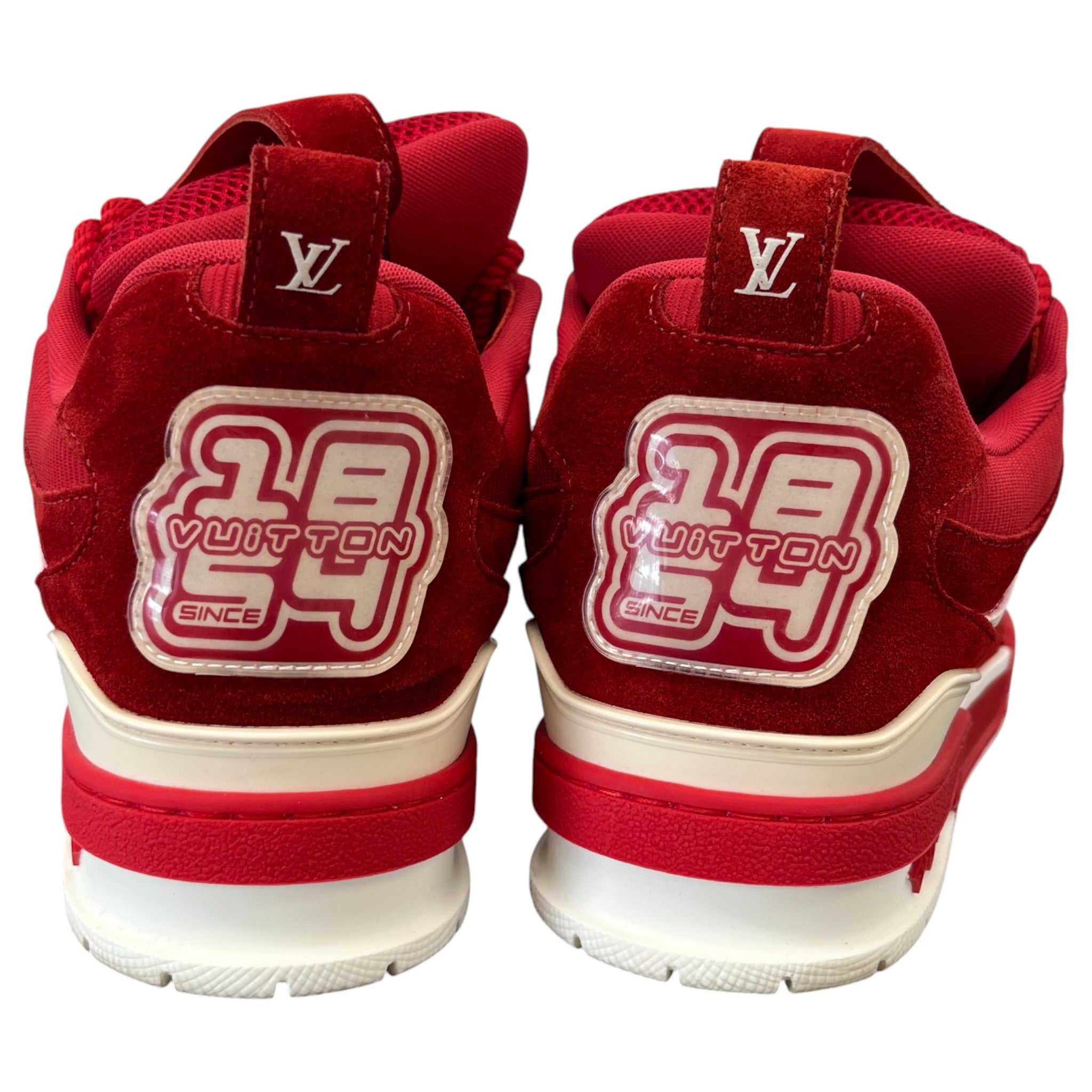 Men's Lv Skate Low Trainers Red Size EU 41 / UK 7