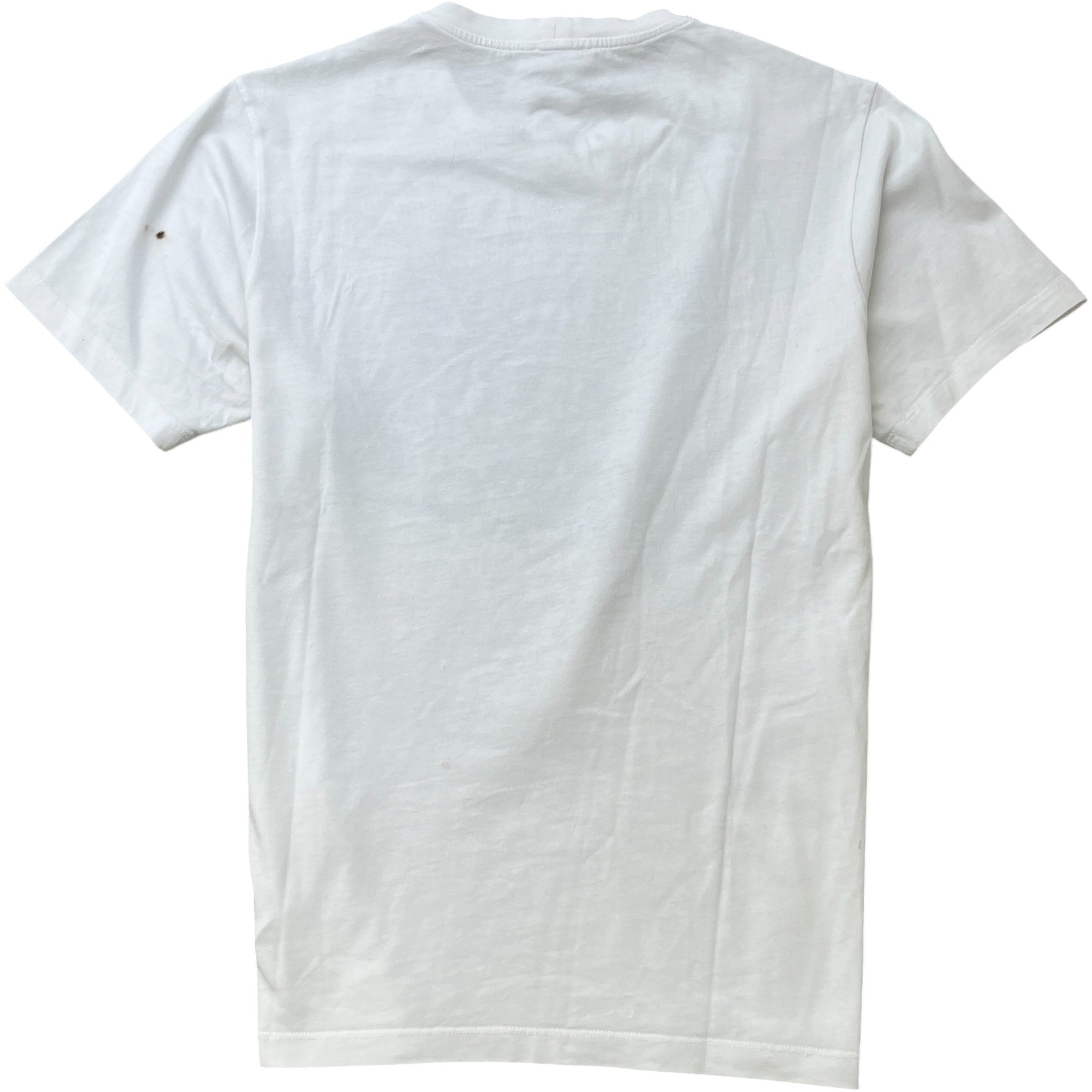 Men's Classic Tiger Head Logo T-Shirt White Size M