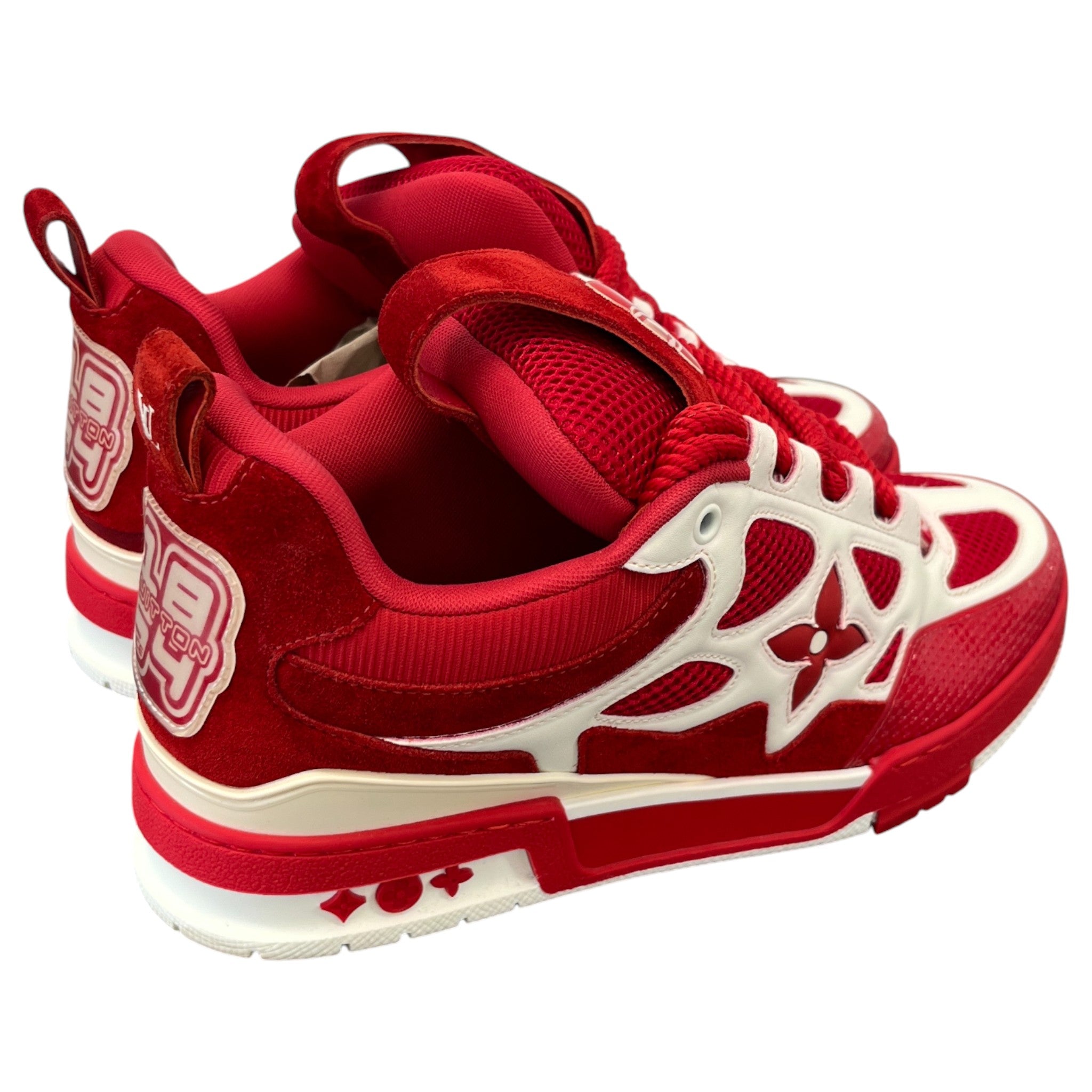 Men's Lv Skate Low Trainers Red Size EU 41 / UK 7