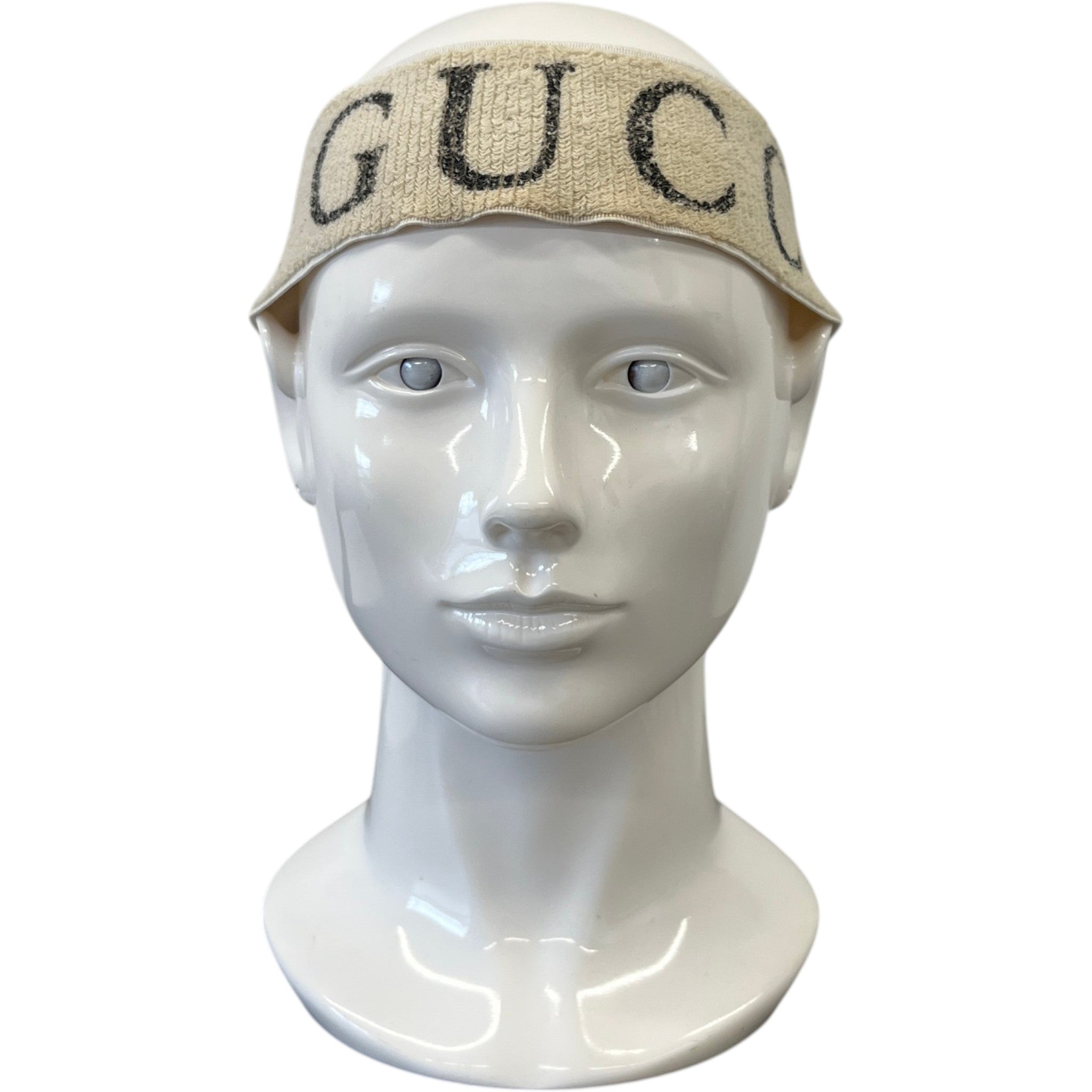 Women's Logo Print Head Band White