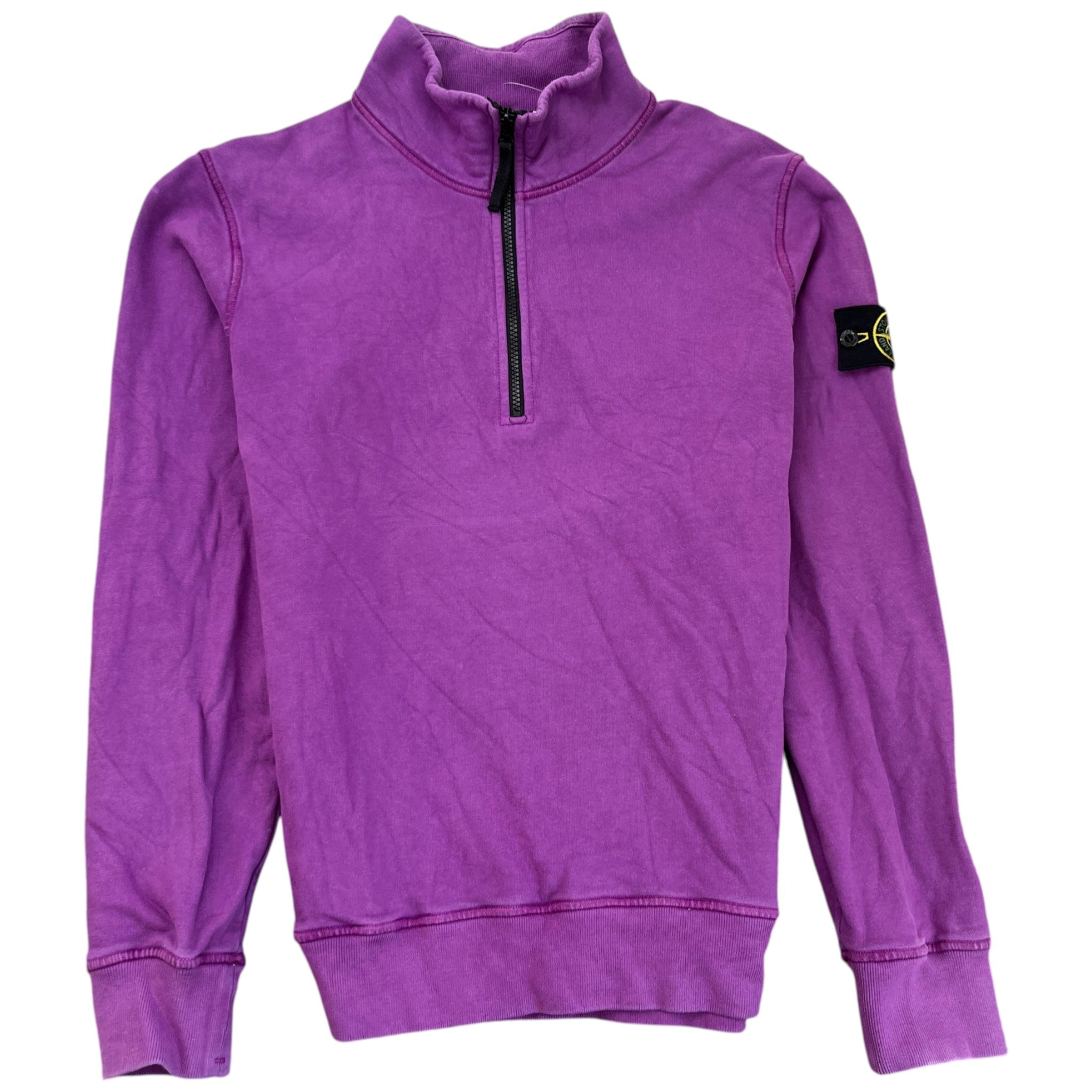 Men's Applique Logo Zip Jumper Purple Size M