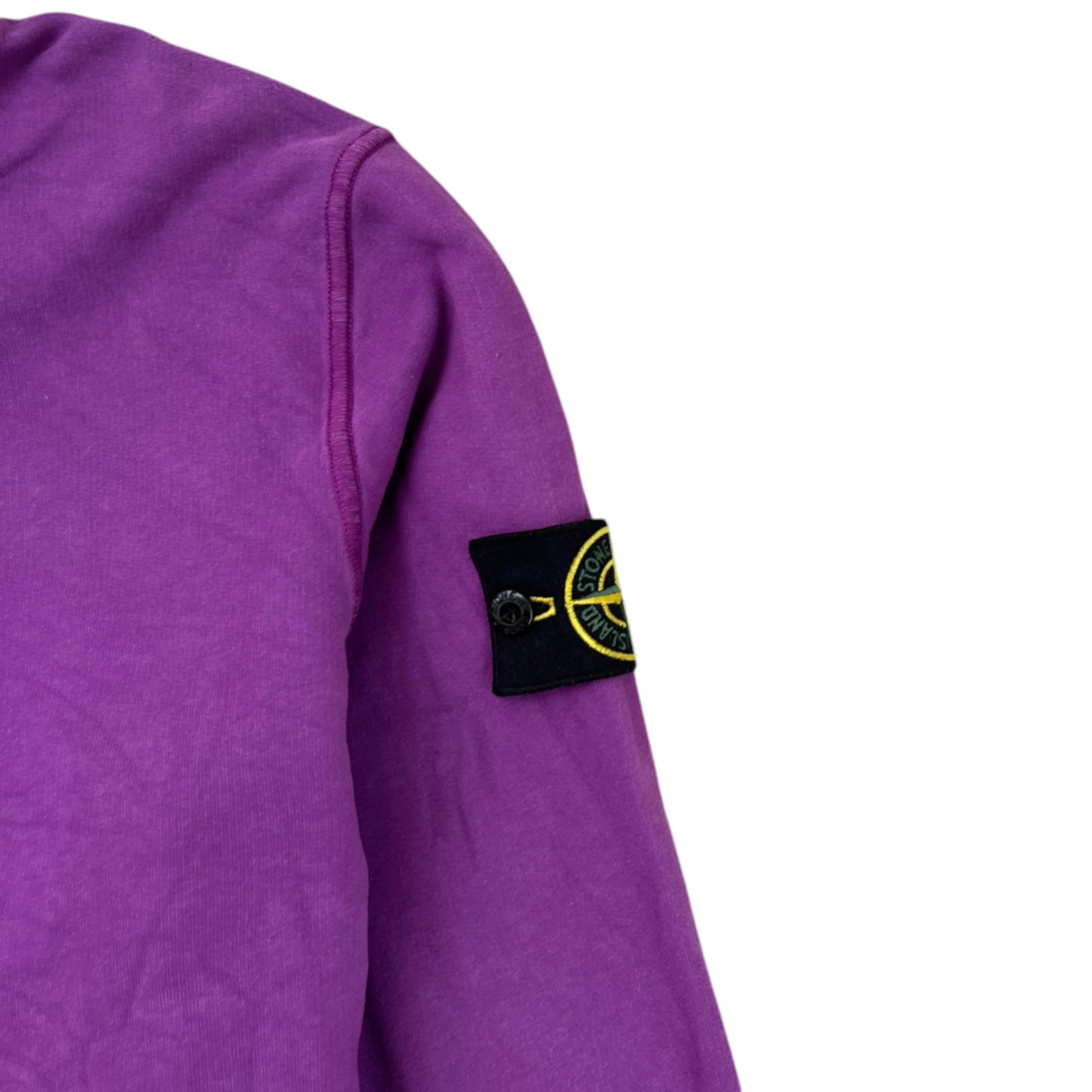 Men's Applique Logo Zip Jumper Purple Size M
