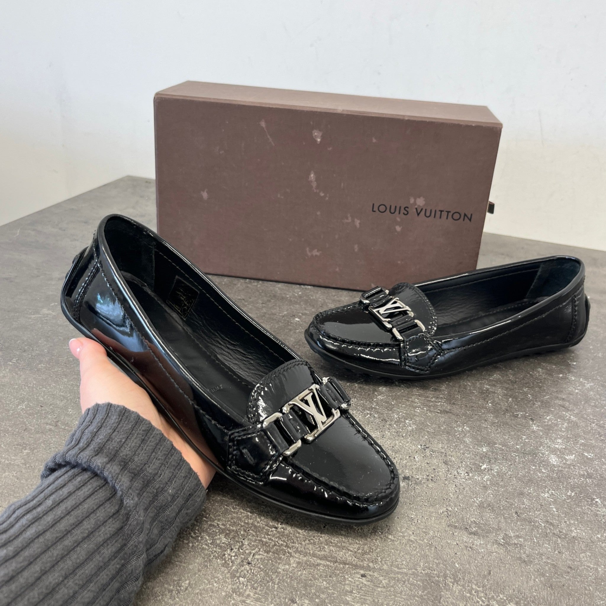 Women's Oxford Loafers Black Size EU 36 / UK 3