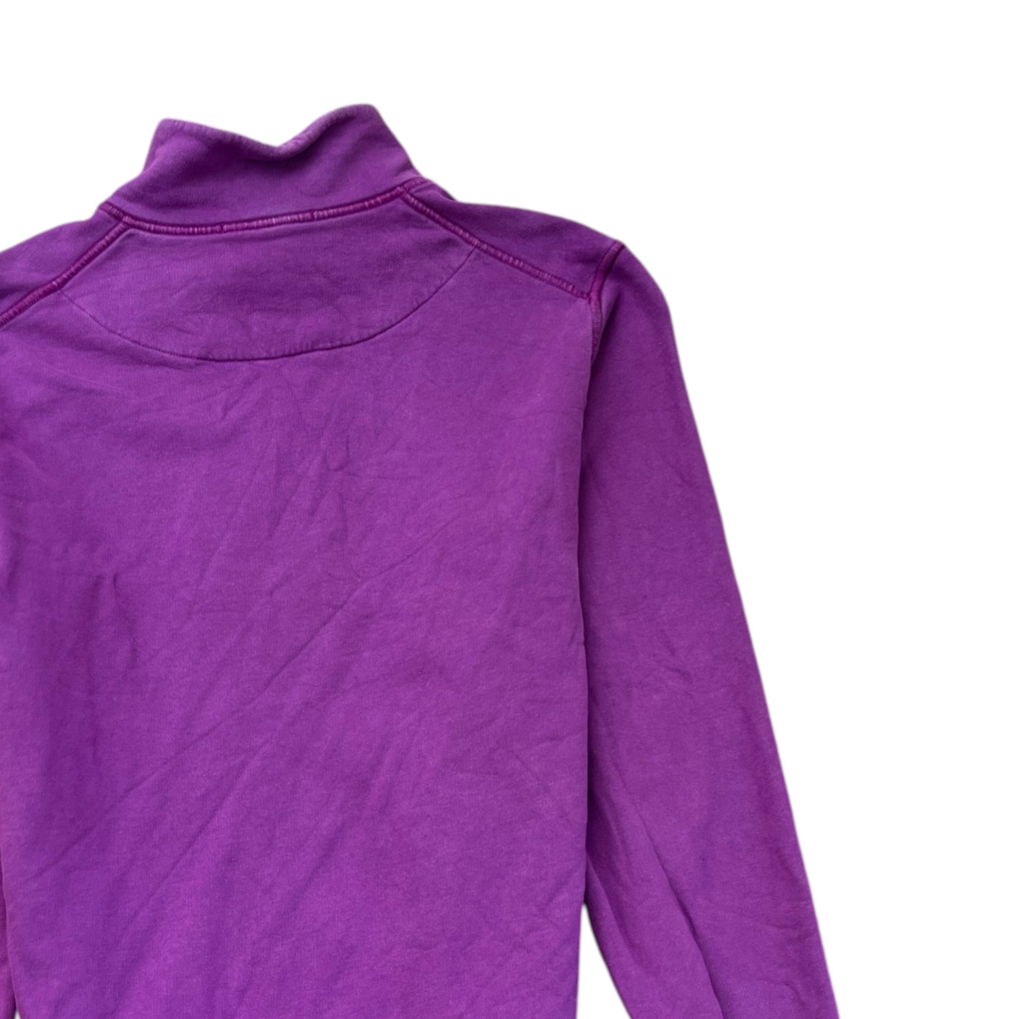 Men's Applique Logo Zip Jumper Purple Size M