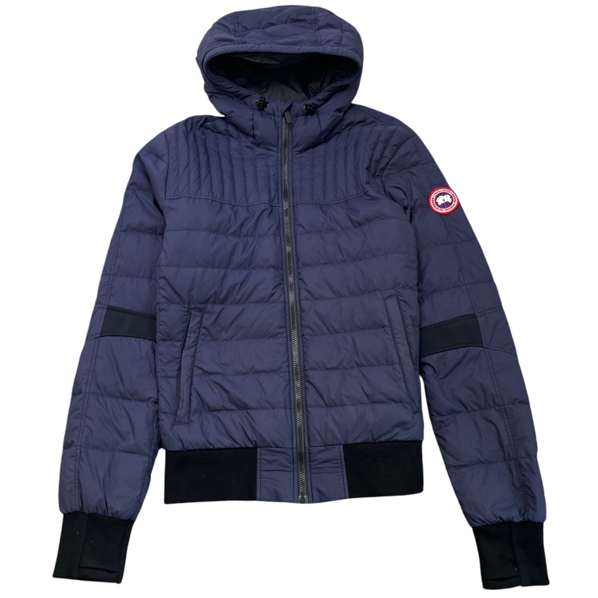 Men's Cabri Hooded Down Jacket Navy Size L