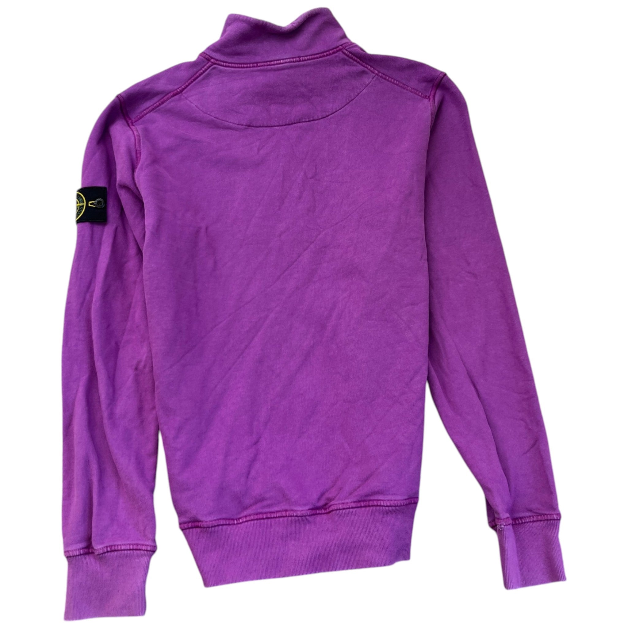 Men's Applique Logo Zip Jumper Purple Size M